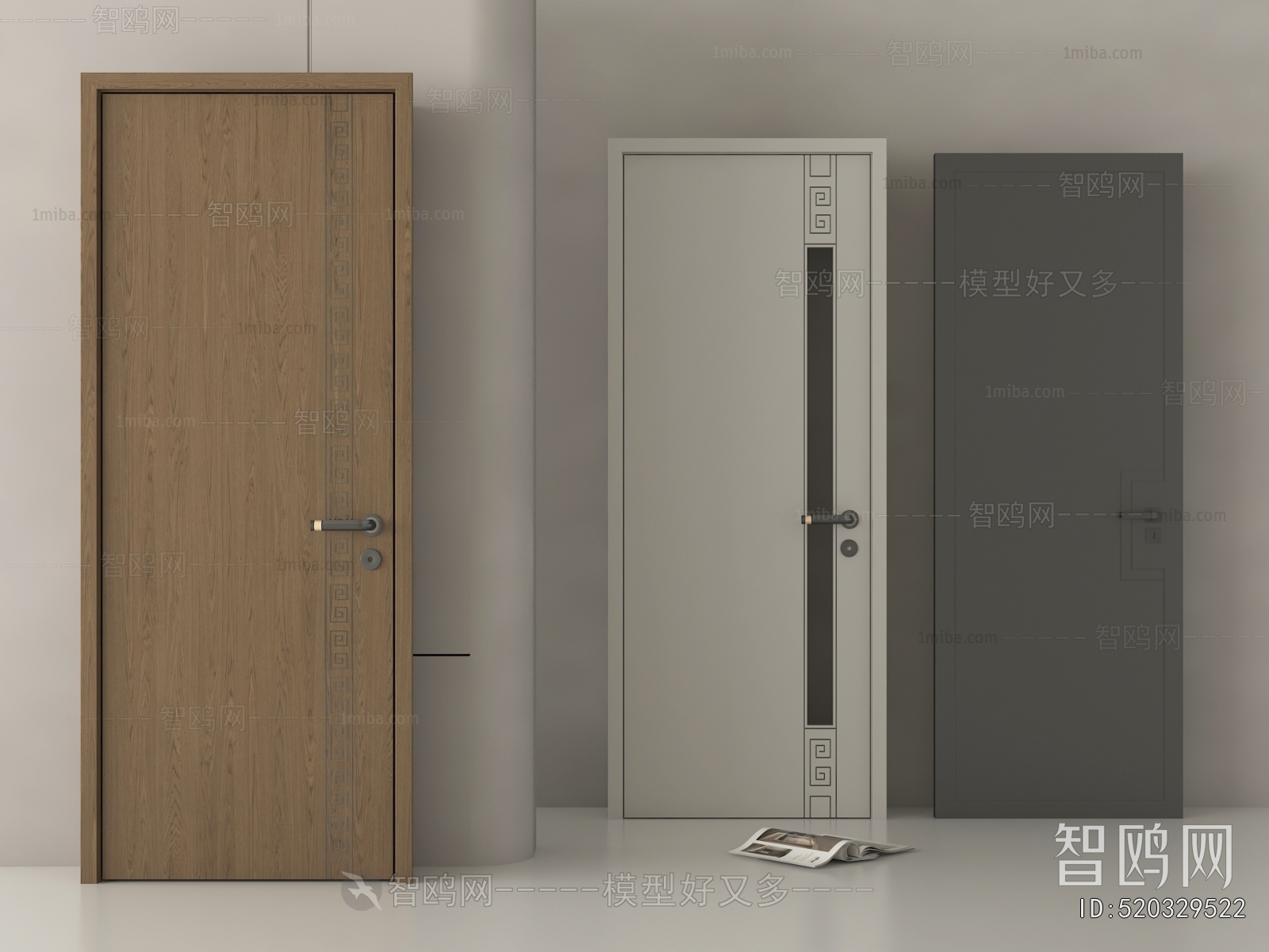 New Chinese Style Single Door