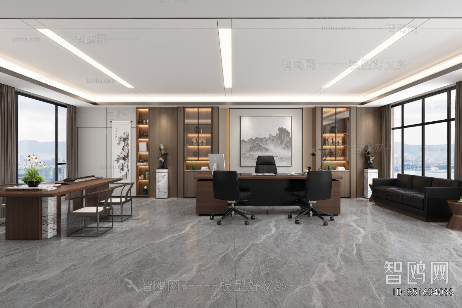 New Chinese Style Manager's Office