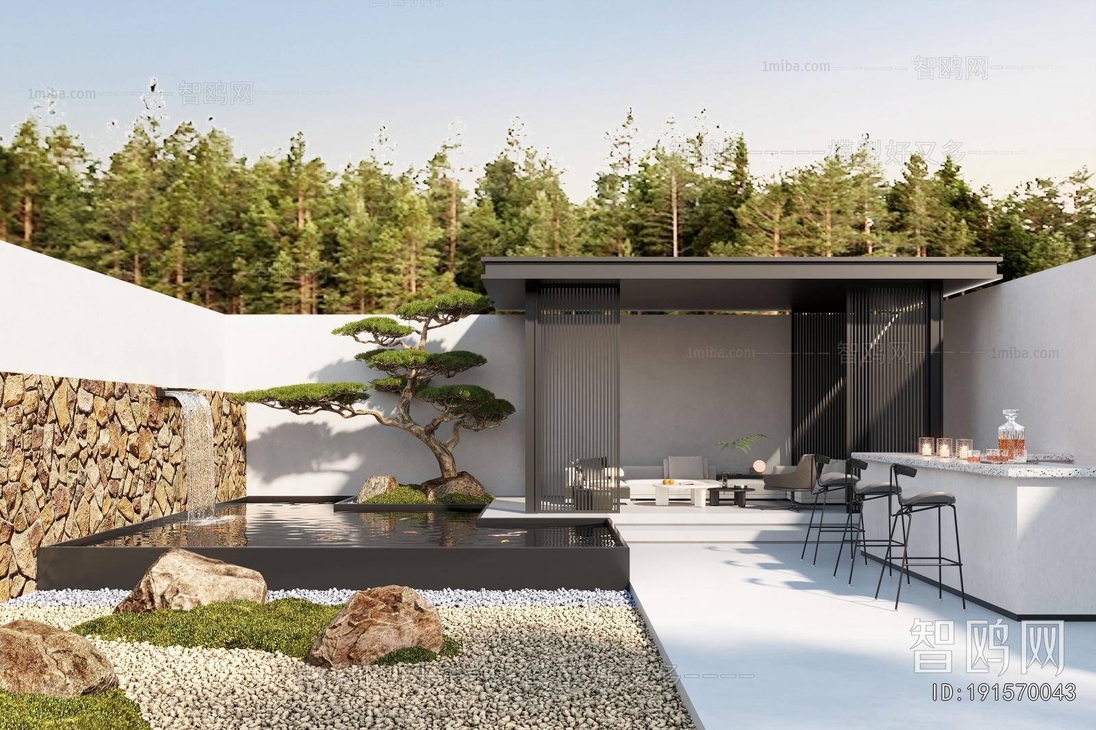 New Chinese Style Courtyard/landscape
