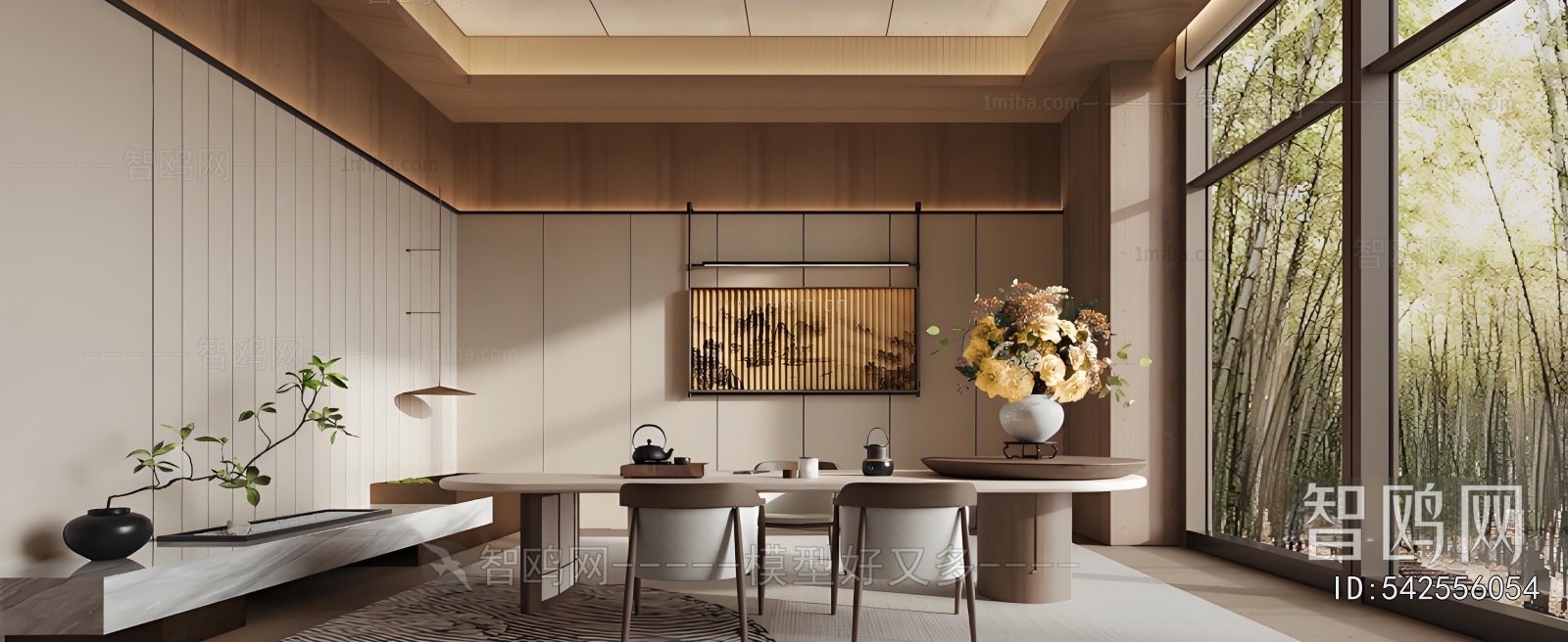 New Chinese Style Real Estate Sales Office