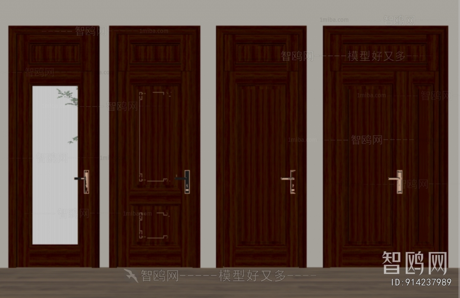 New Chinese Style Single Door