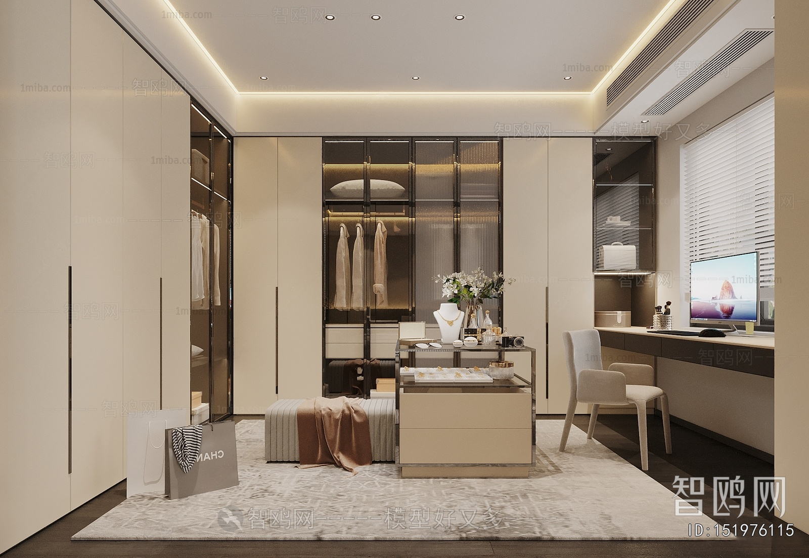 Modern Clothes Storage Area