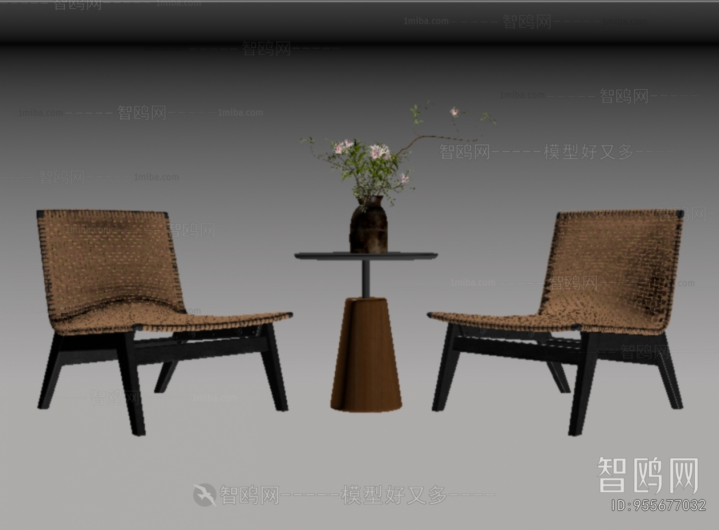 Wabi-sabi Style Leisure Table And Chair