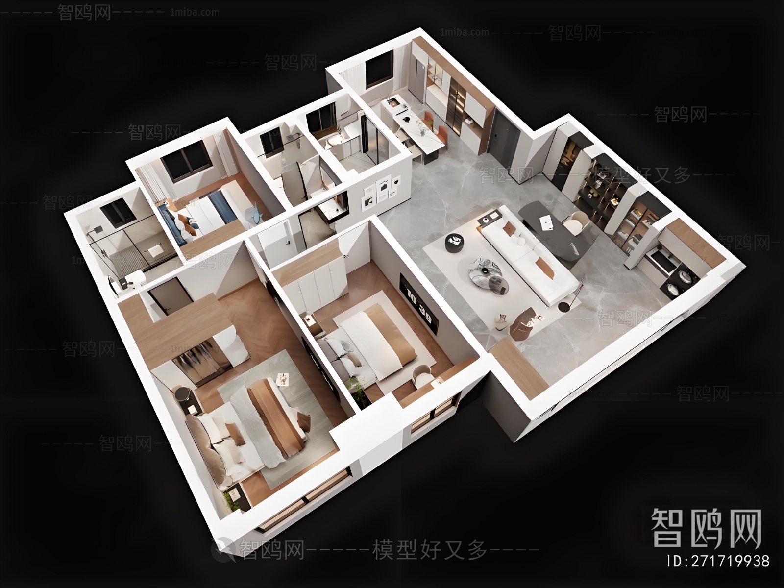 Modern A Bird's-eye View Of Home Decoration