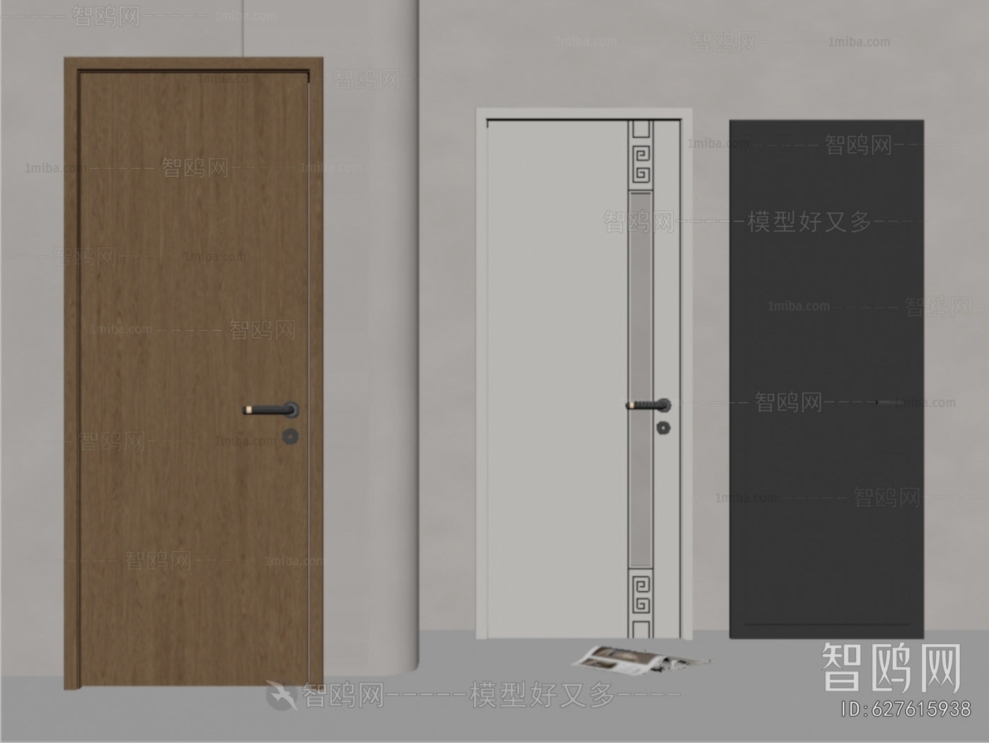 New Chinese Style Single Door