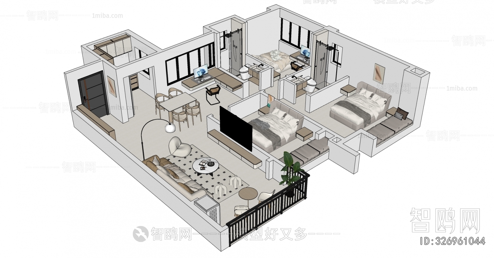 Modern A Bird's-eye View Of Home Decoration