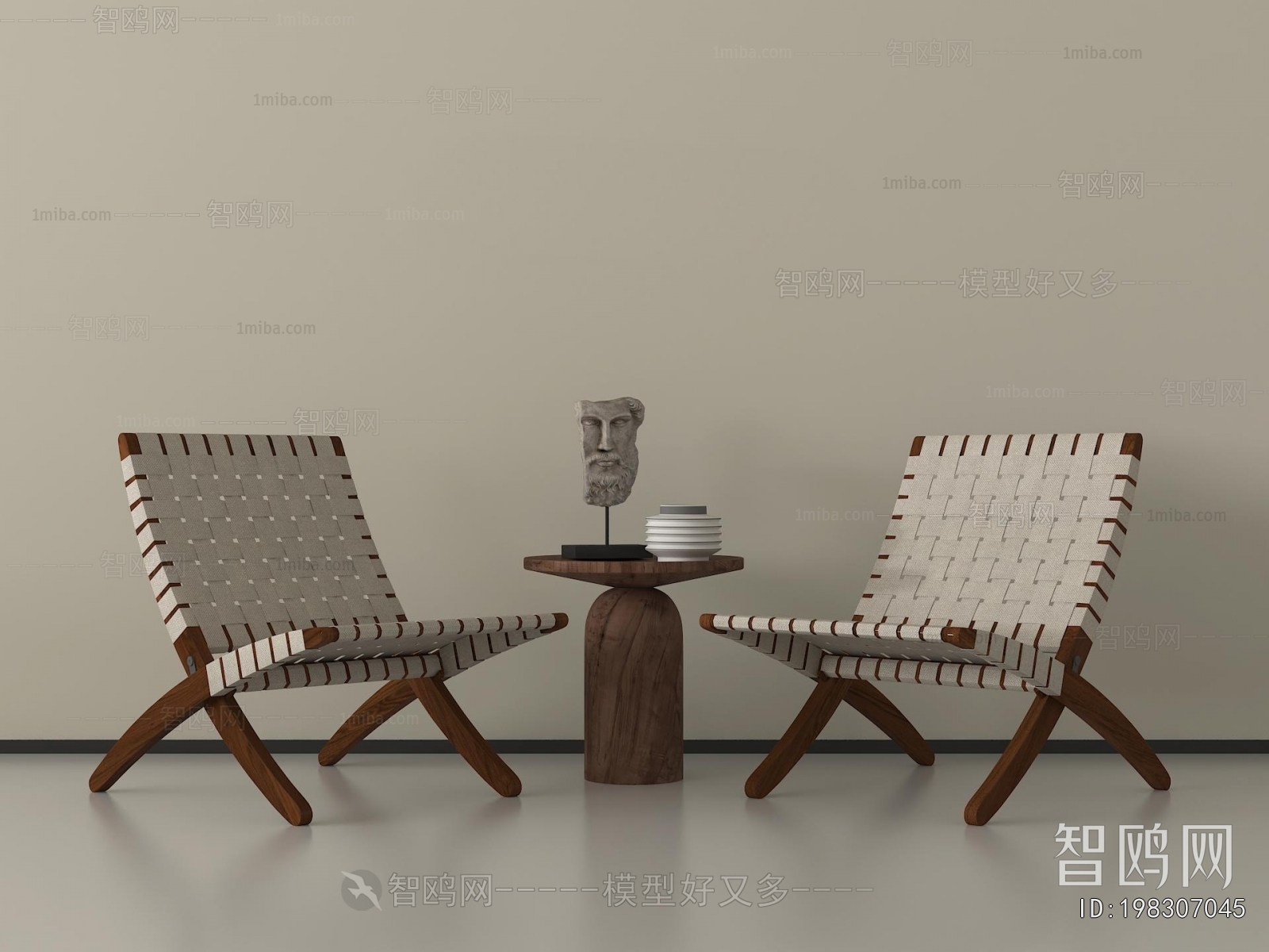 Wabi-sabi Style Lounge Chair