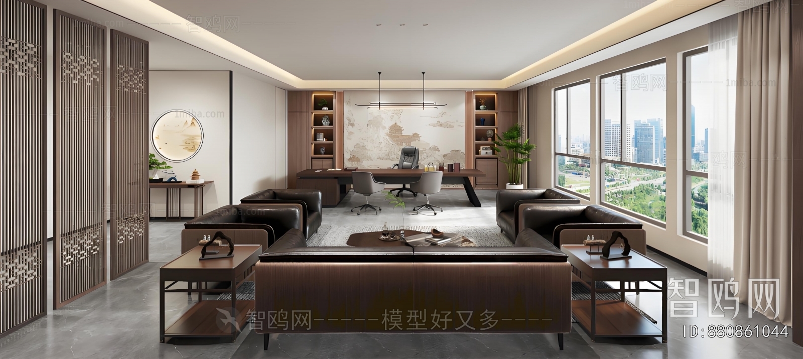 New Chinese Style Manager's Office