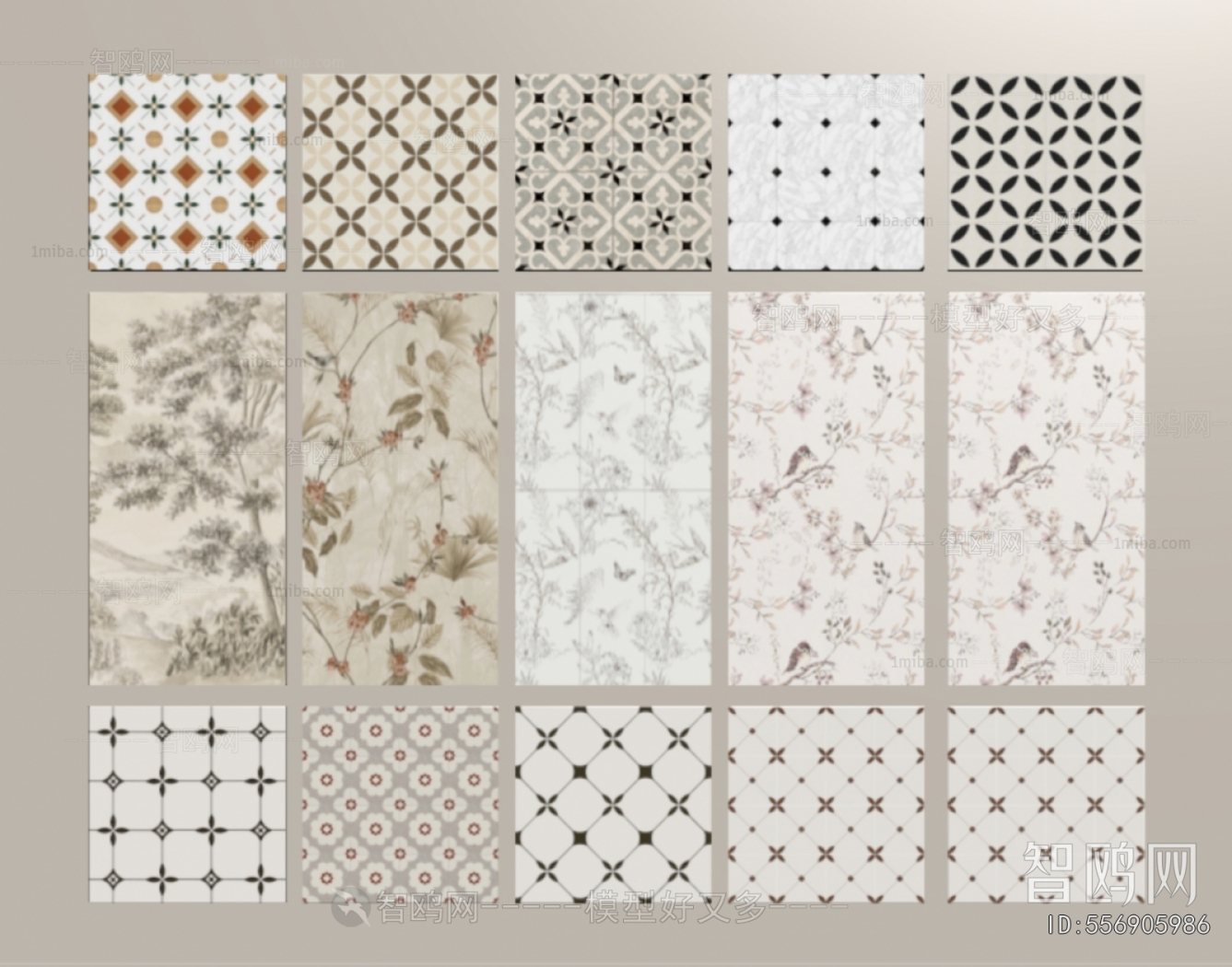 French Style Wall/floor/ceiling