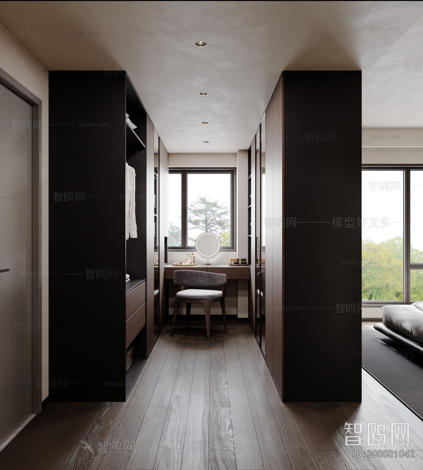 Modern Clothes Storage Area