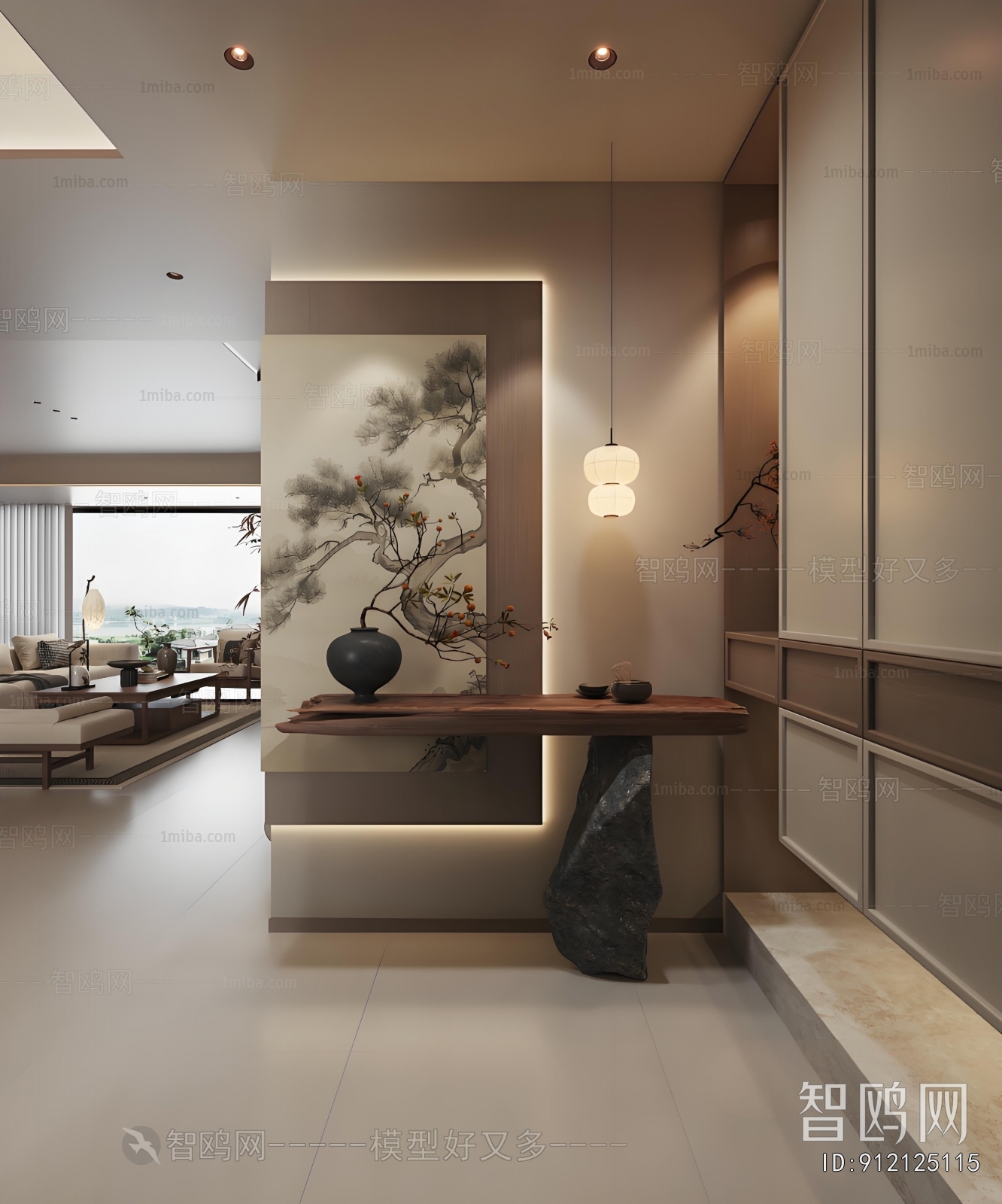 New Chinese Style Hallway