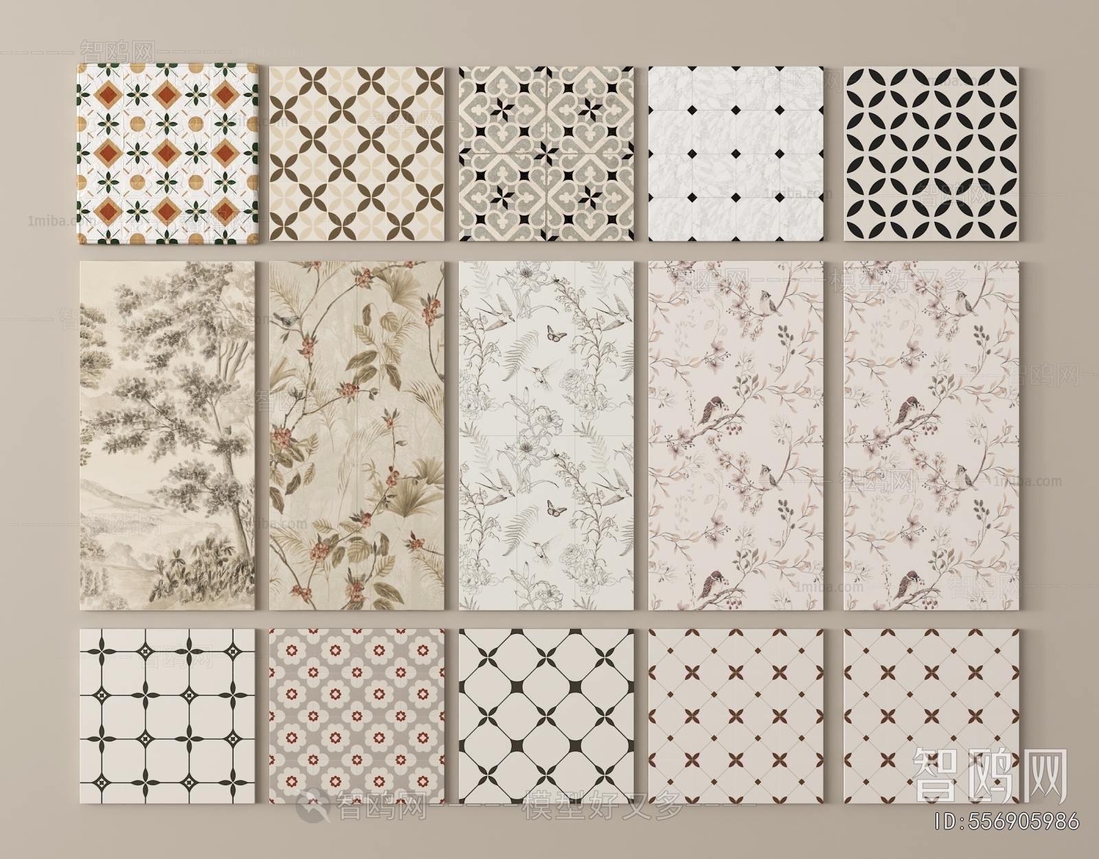 French Style Wall/floor/ceiling