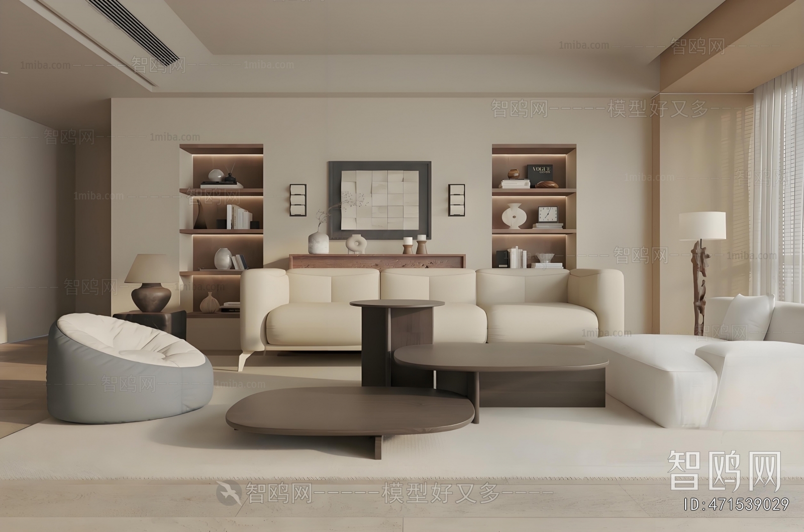 Wabi-sabi Style A Living Room