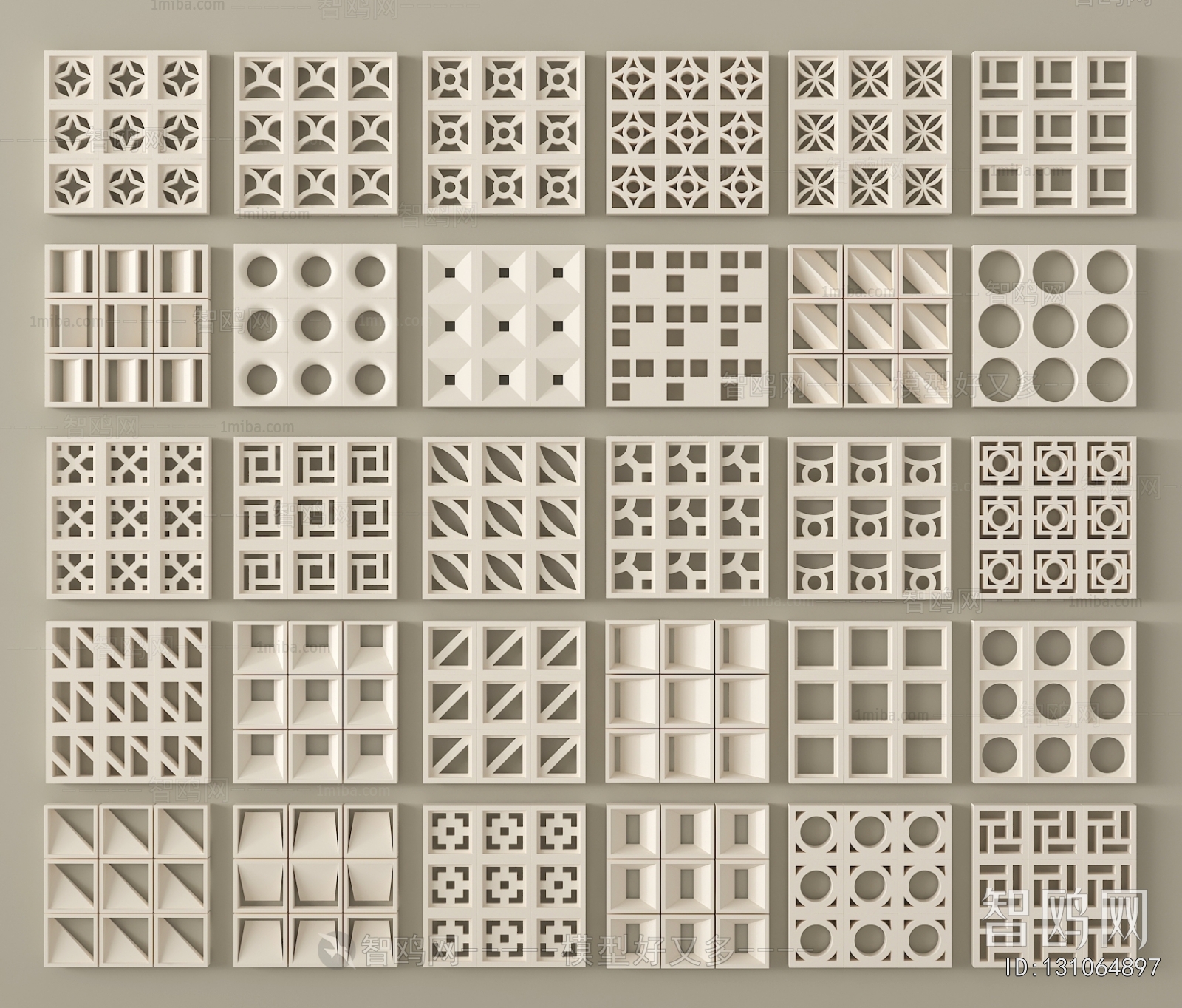 Modern Cement Brick Screen Partition