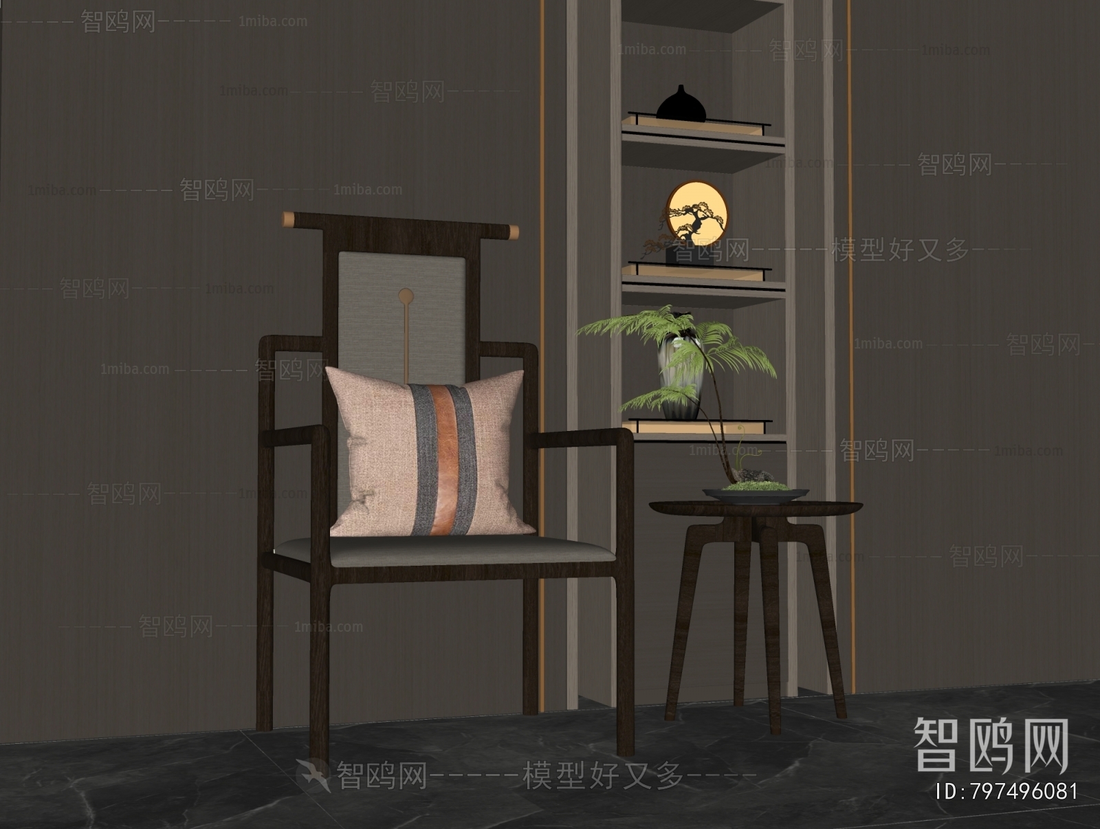 New Chinese Style Lounge Chair