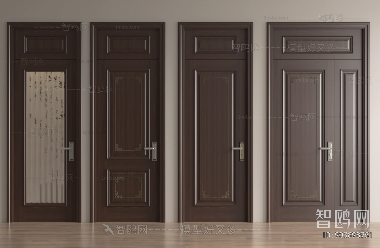 New Chinese Style Single Door