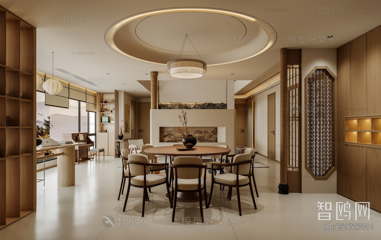 New Chinese Style Dining Room