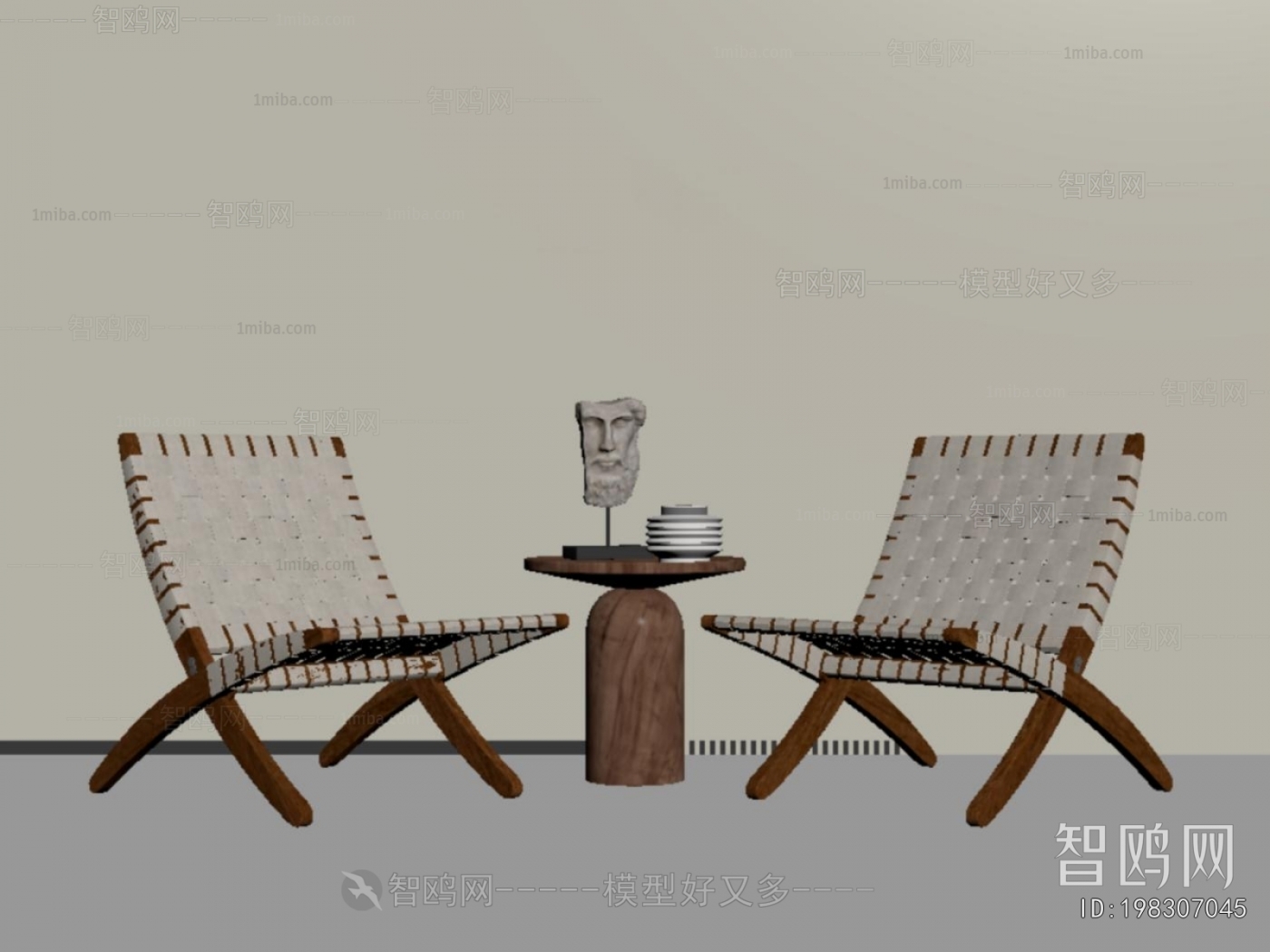 Wabi-sabi Style Lounge Chair