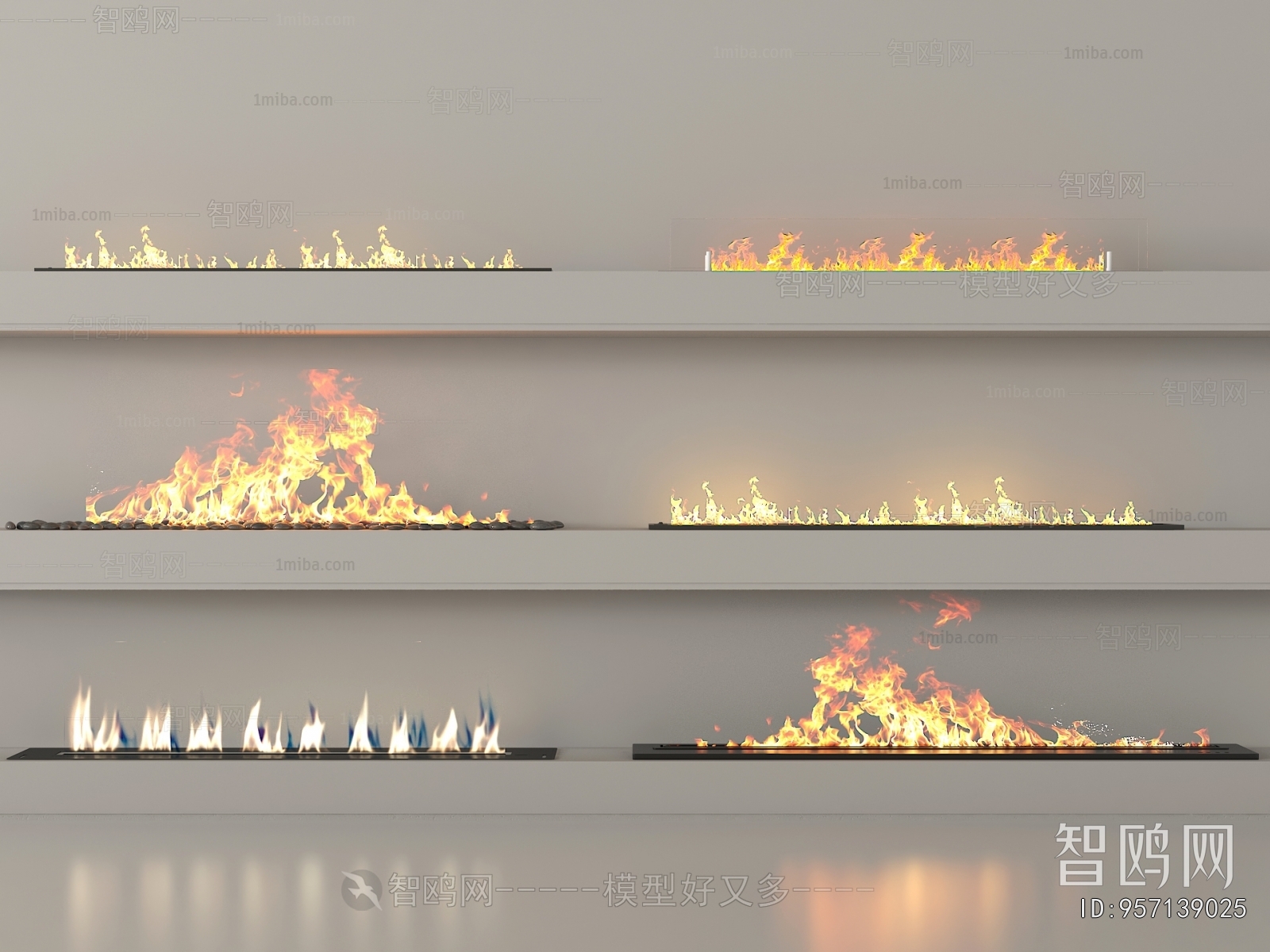 Modern Electronic Fireplace