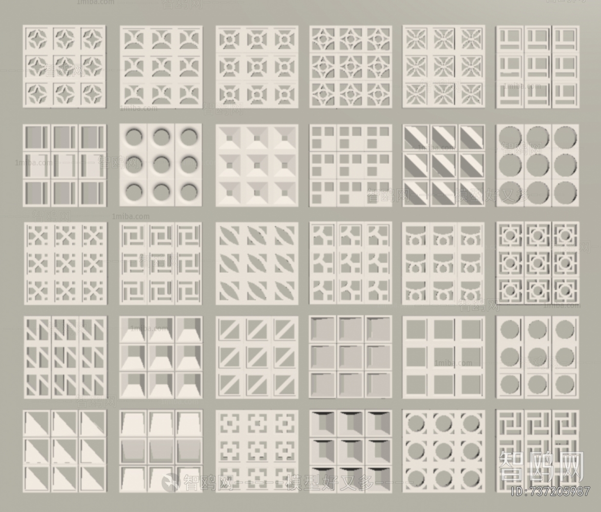 Modern Cement Brick Screen Partition