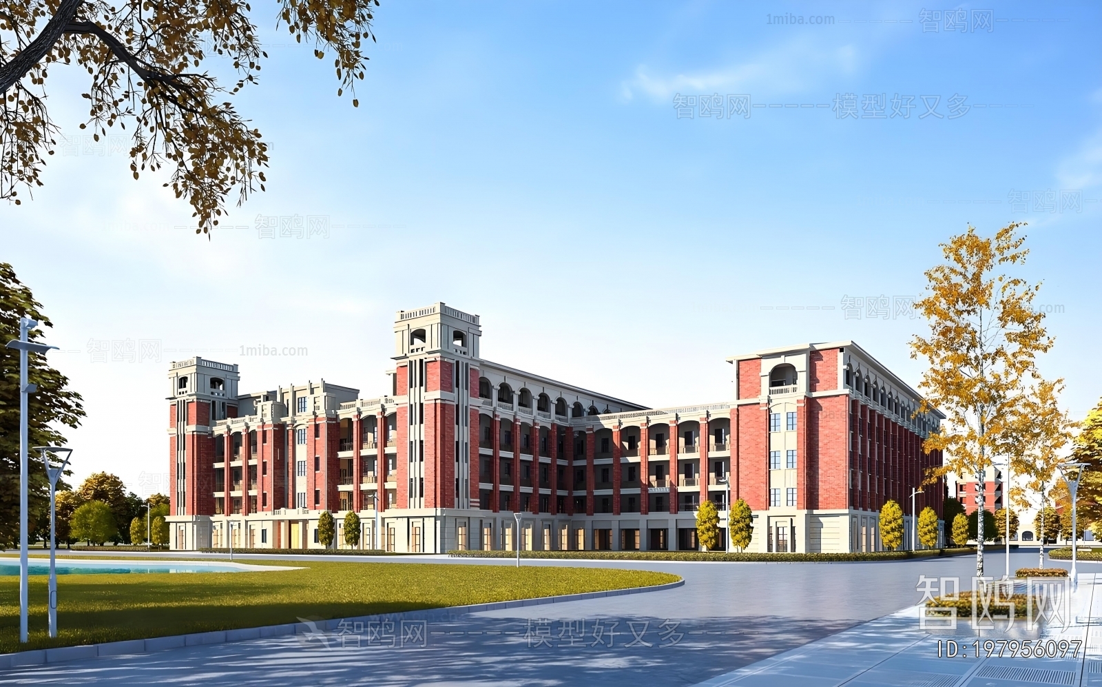 European Style School Building