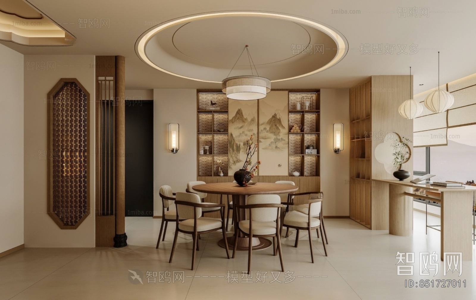 New Chinese Style Dining Room