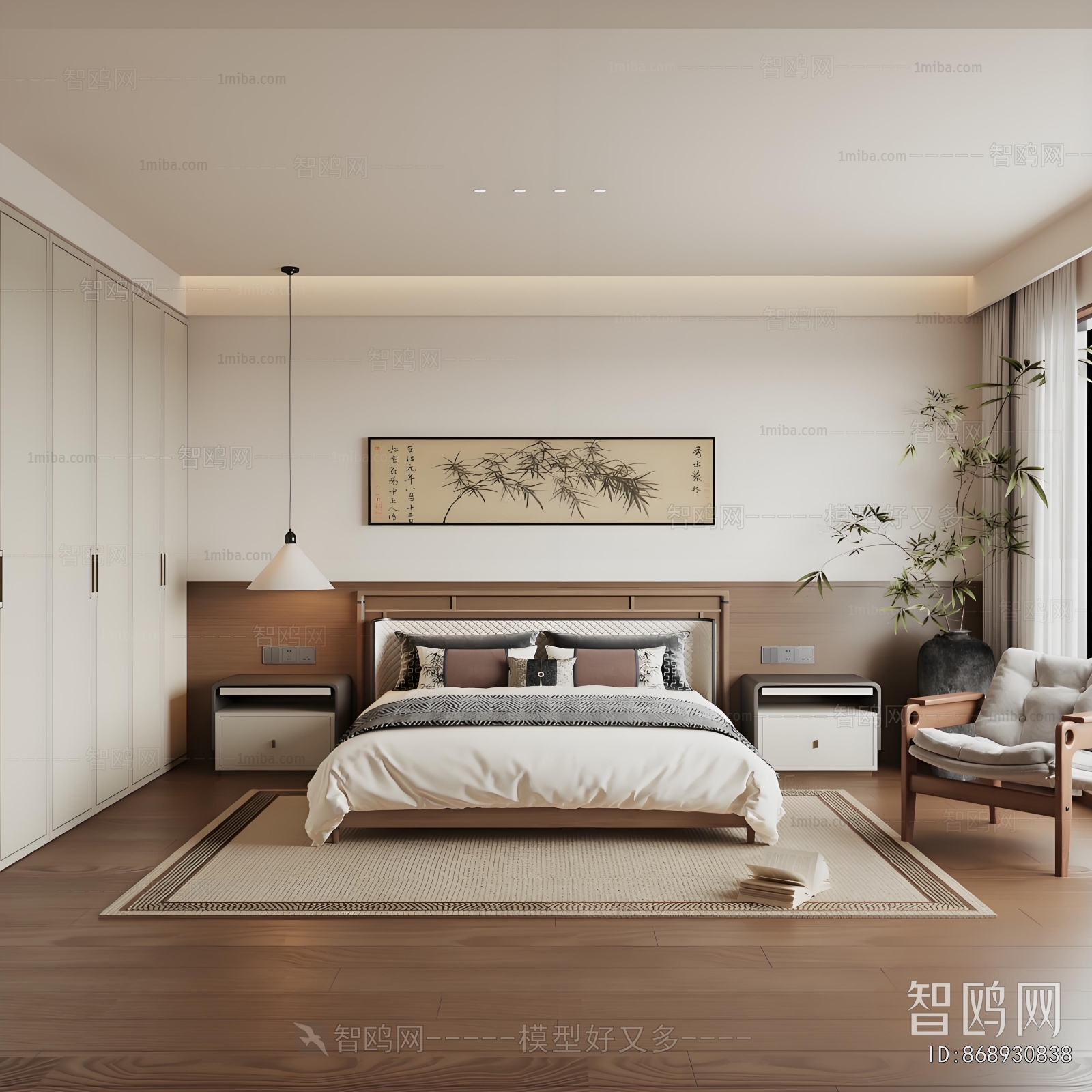 New Chinese Style Bedroom