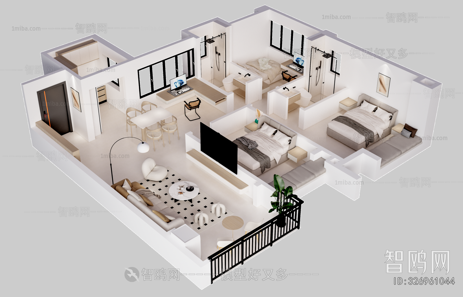 Modern A Bird's-eye View Of Home Decoration