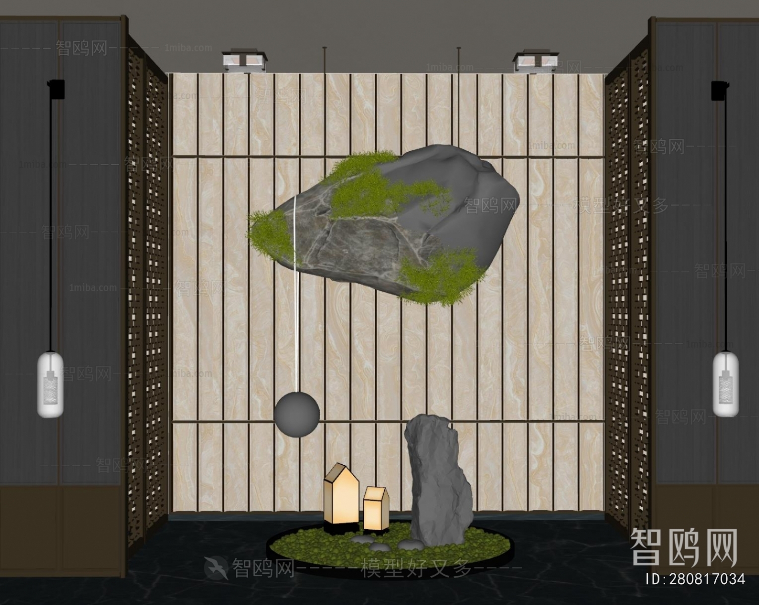 New Chinese Style Plant Landscaping