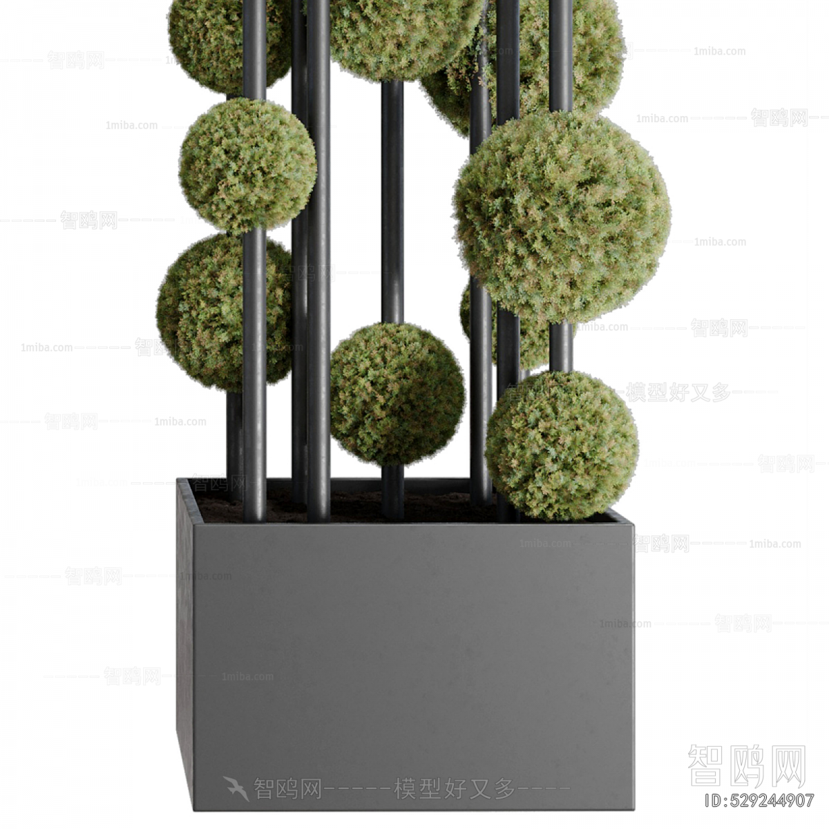 Modern Ground Green Plant Potted Plants