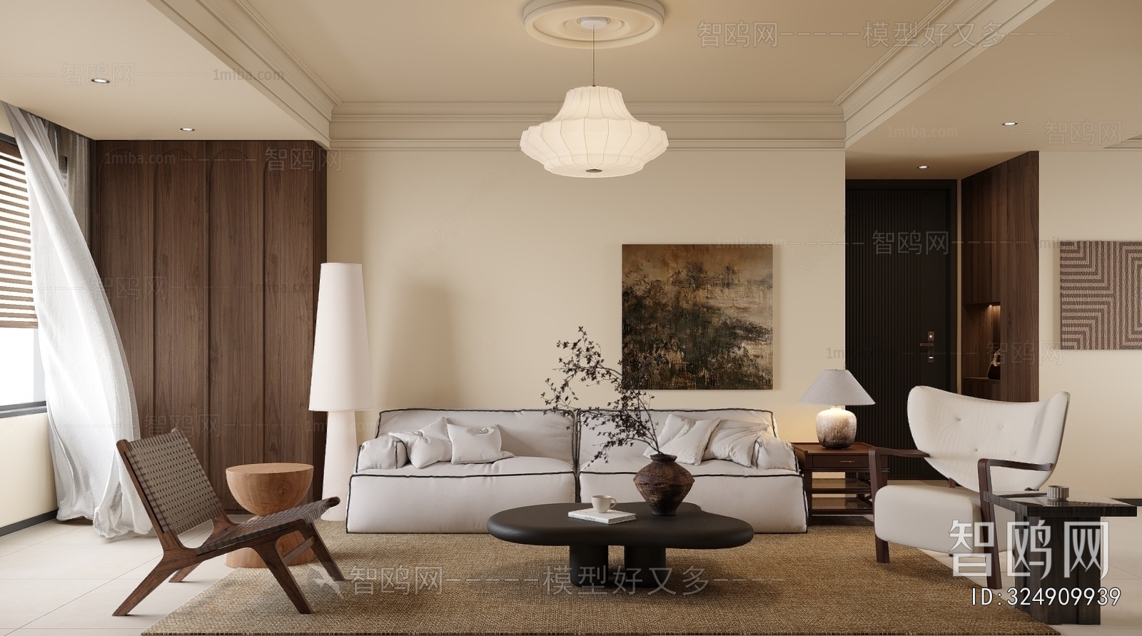 Wabi-sabi Style A Living Room