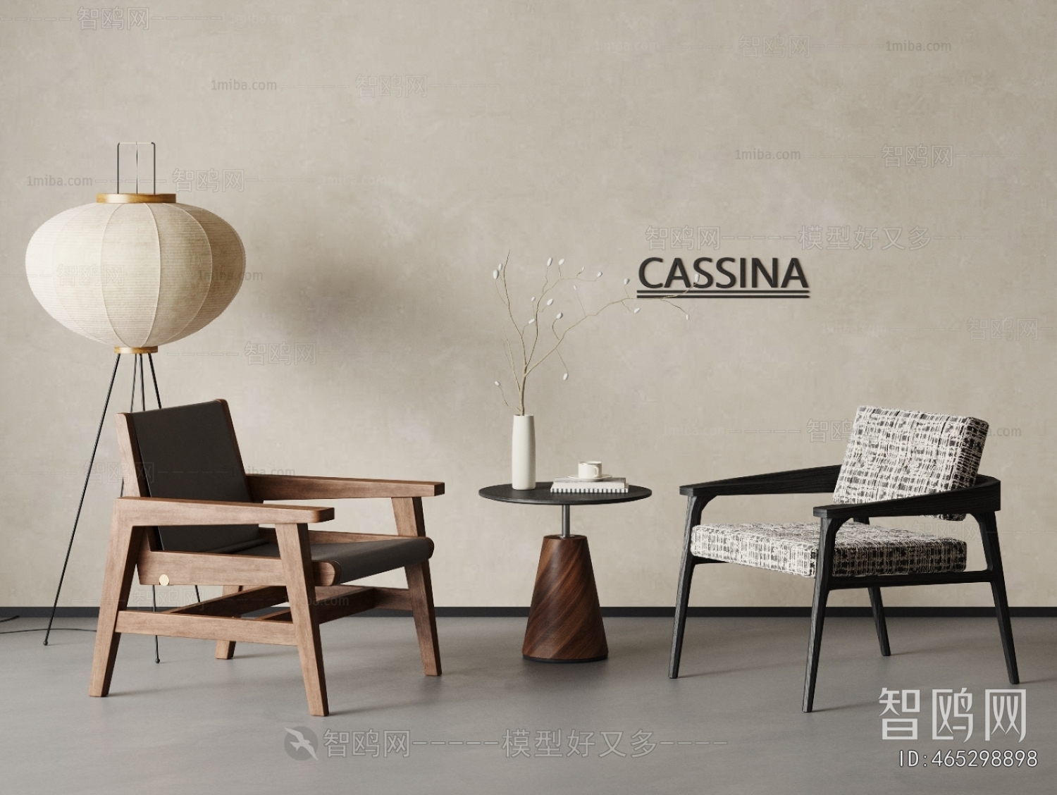 Wabi-sabi Style Leisure Table And Chair