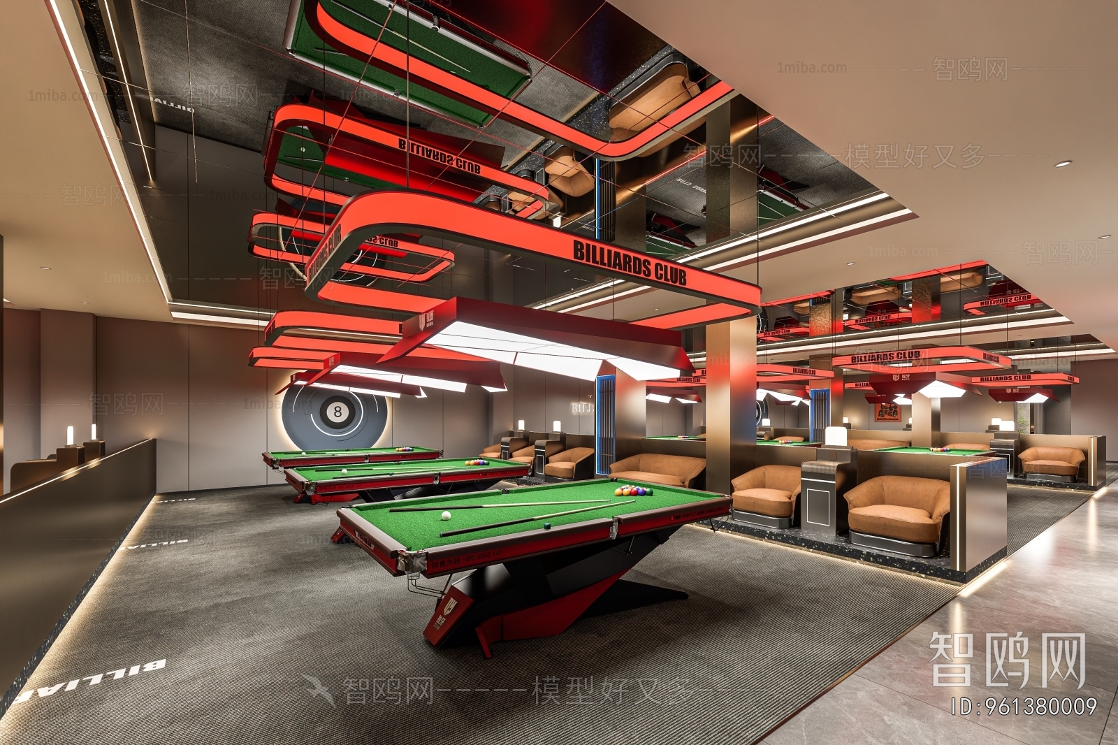 Modern Billiard Room