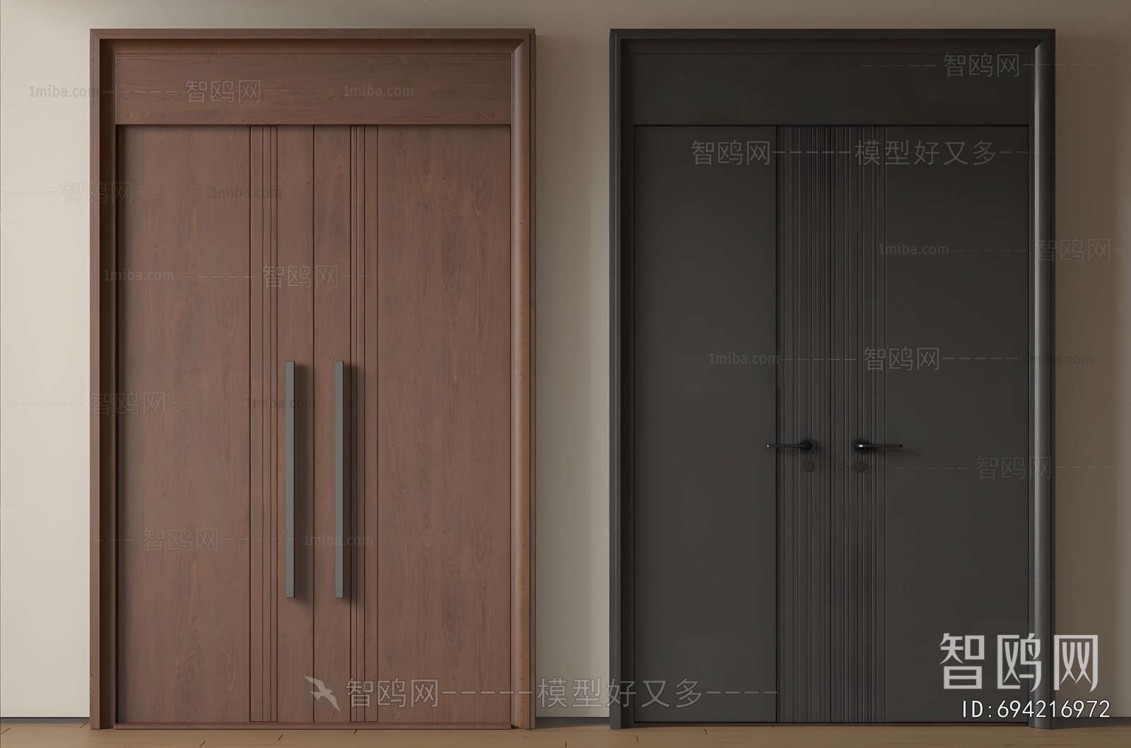Modern Double Door