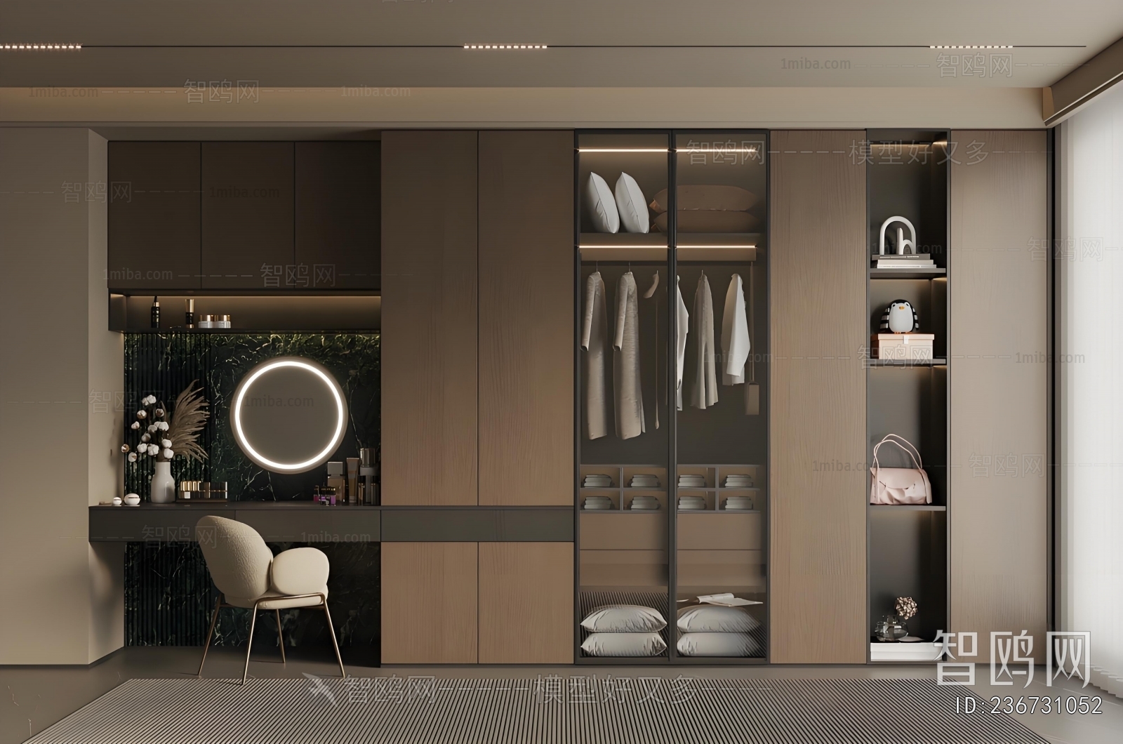 Modern Clothes Storage Area