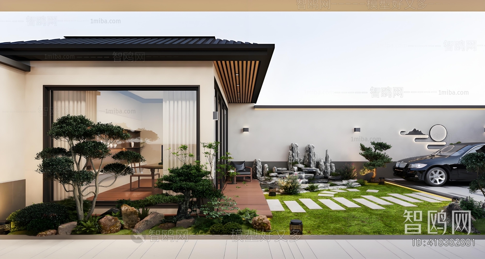 New Chinese Style Courtyard/landscape