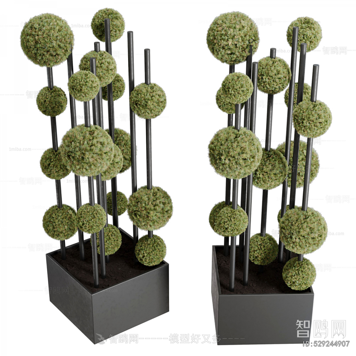 Modern Ground Green Plant Potted Plants