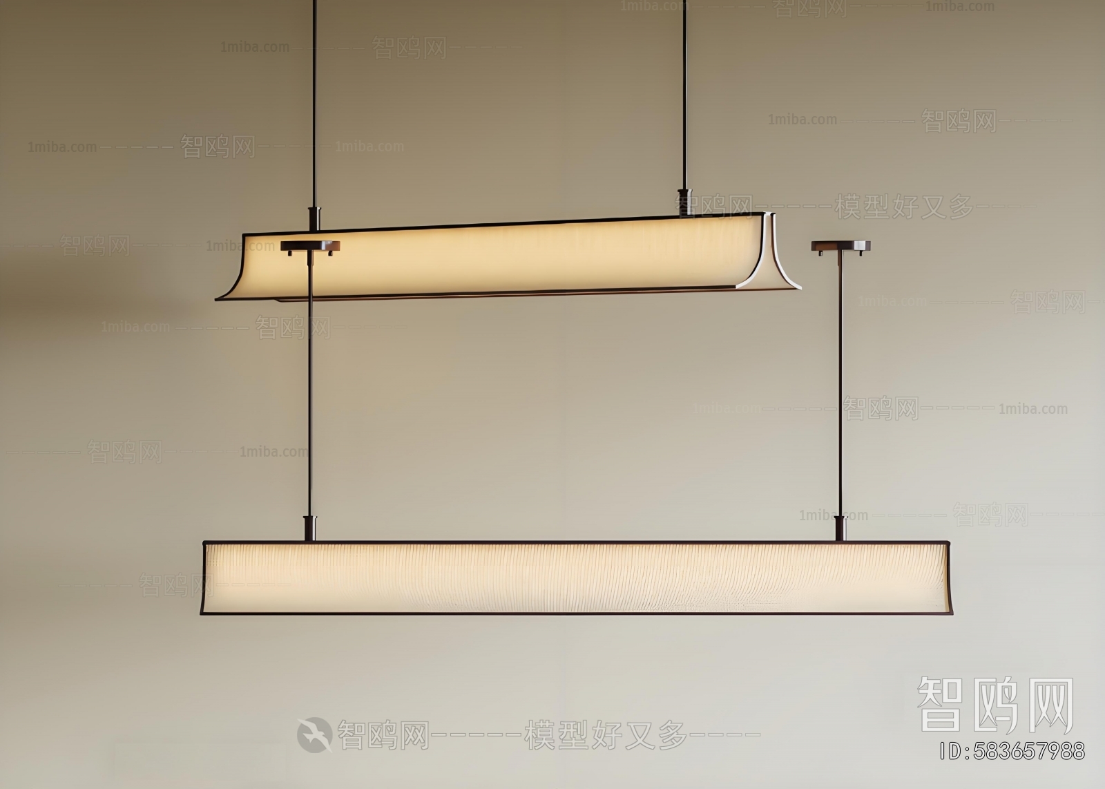 Modern Long Chandelier