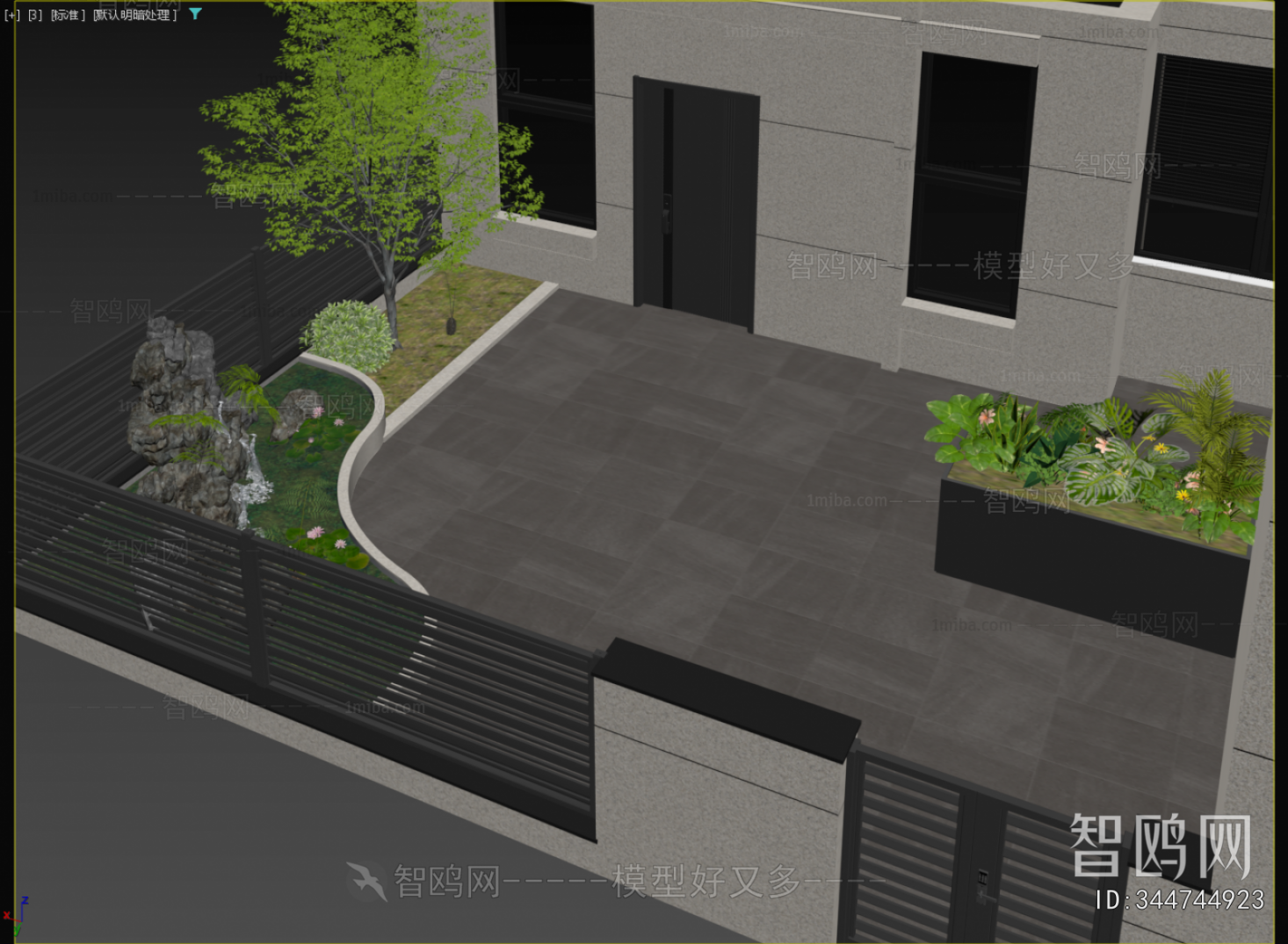 Modern Courtyard/landscape