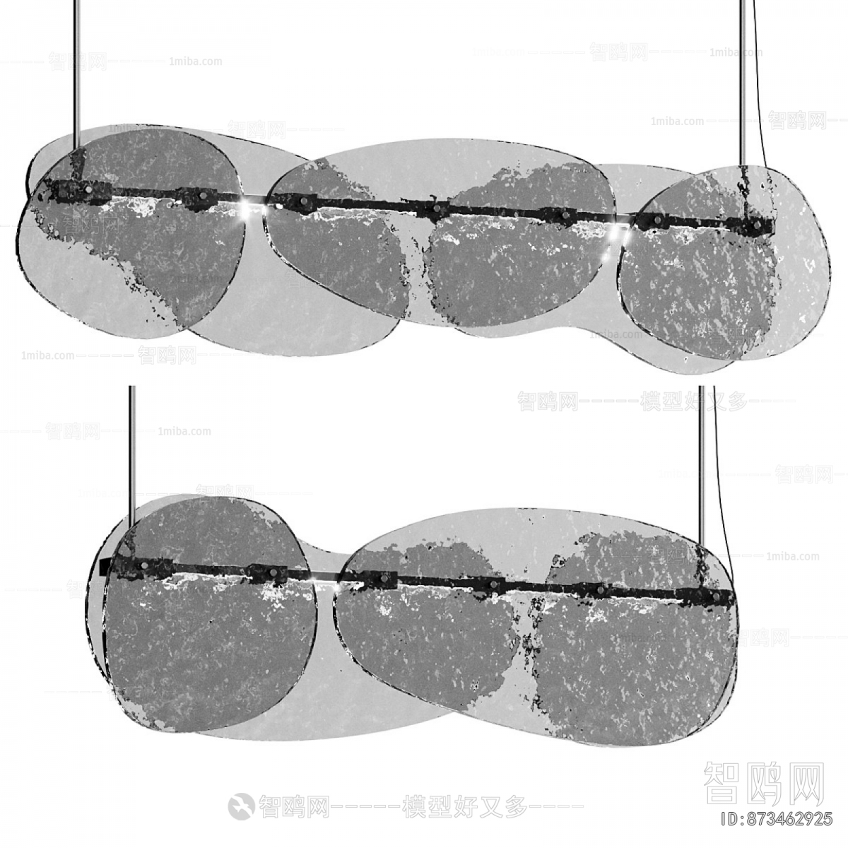 Modern Long Chandelier