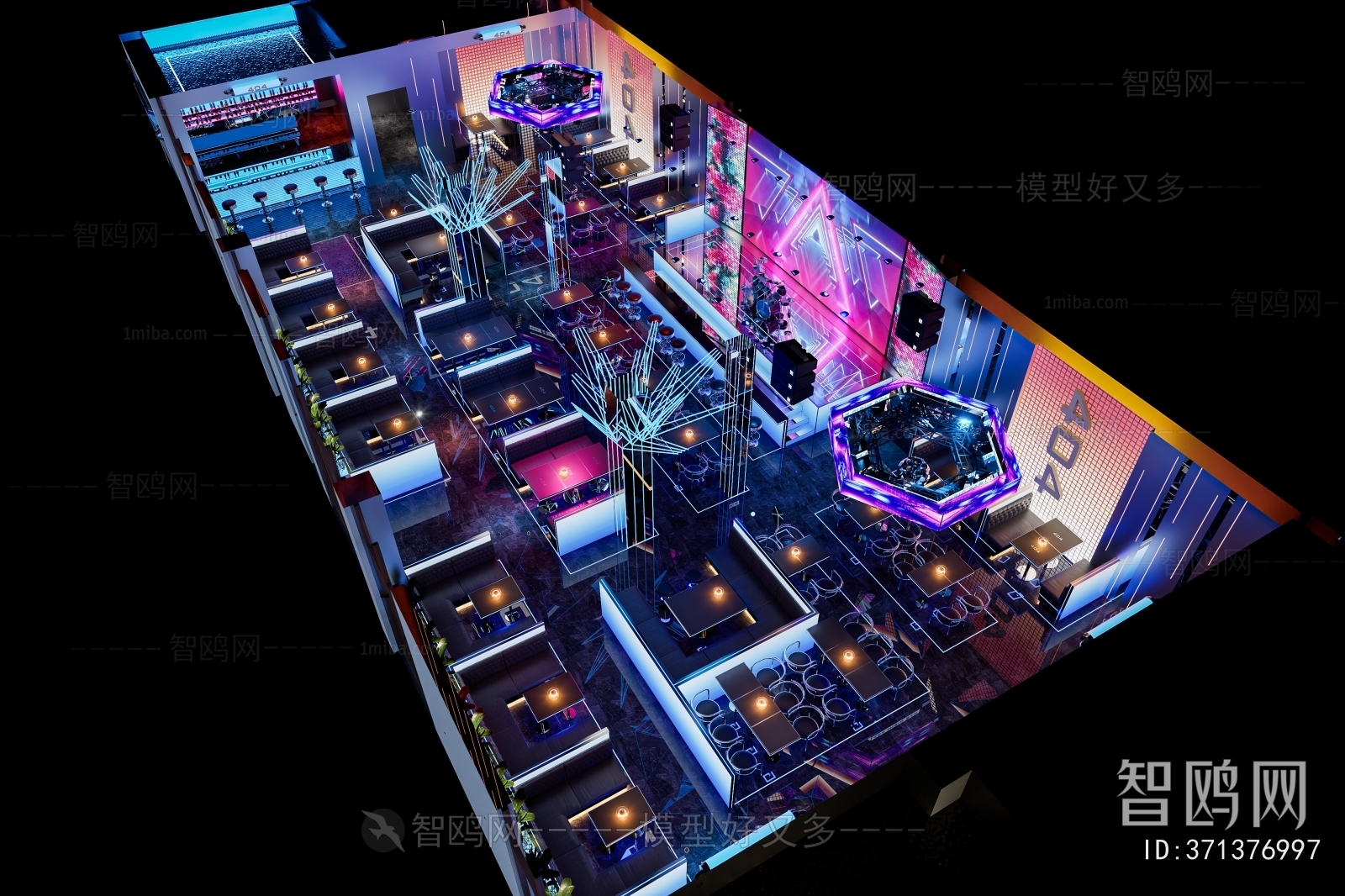 Modern Architectural Bird's-eye View Planning