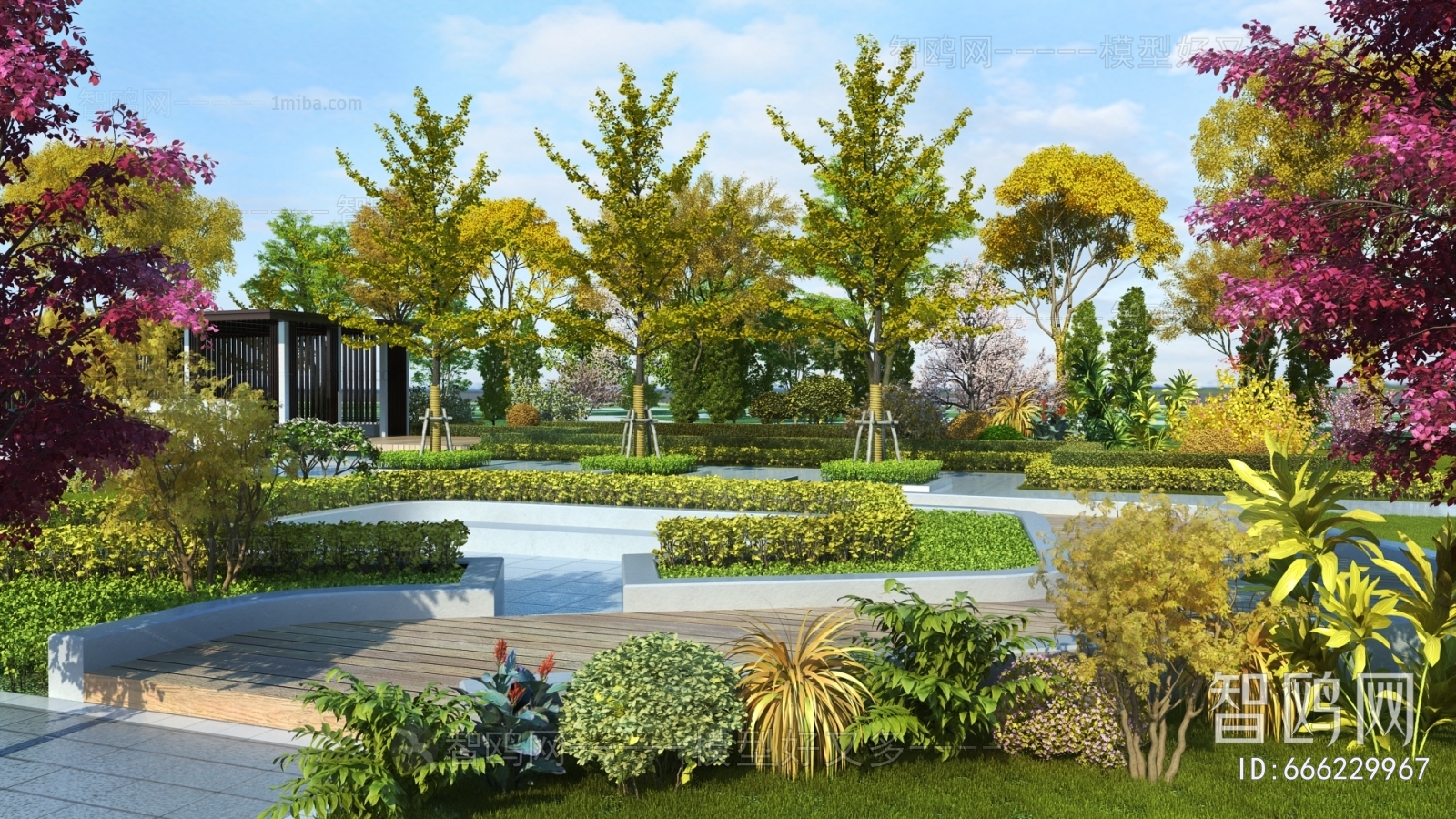 Modern Park Landscape