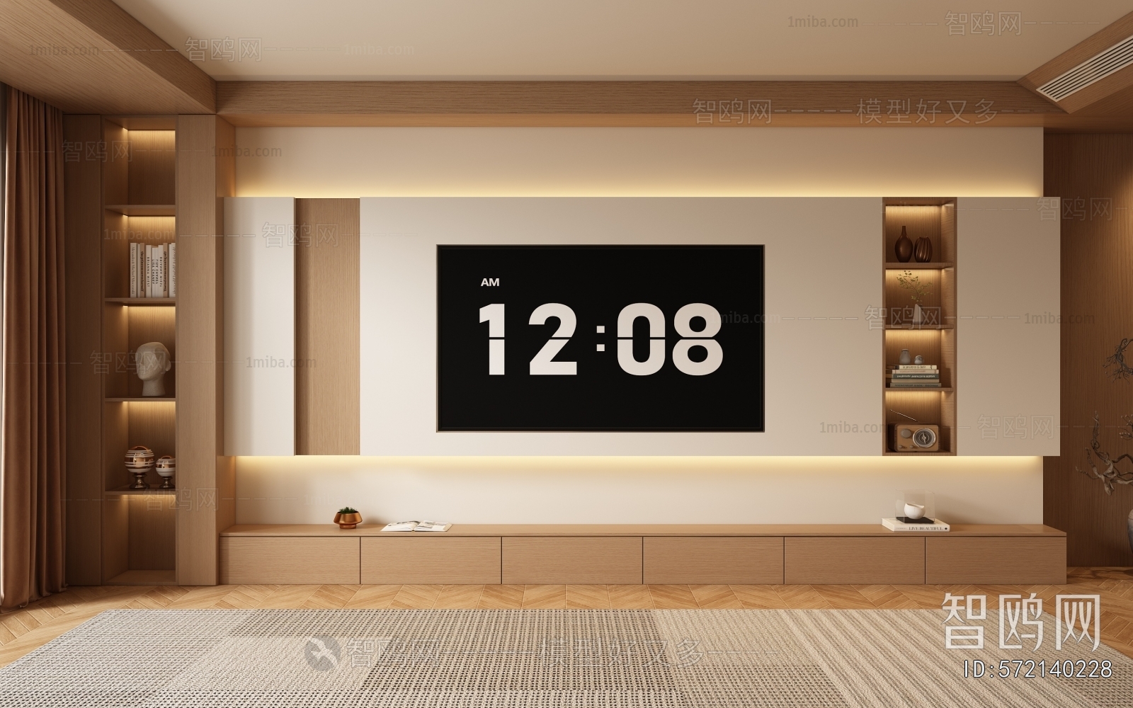 New Chinese Style TV Wall