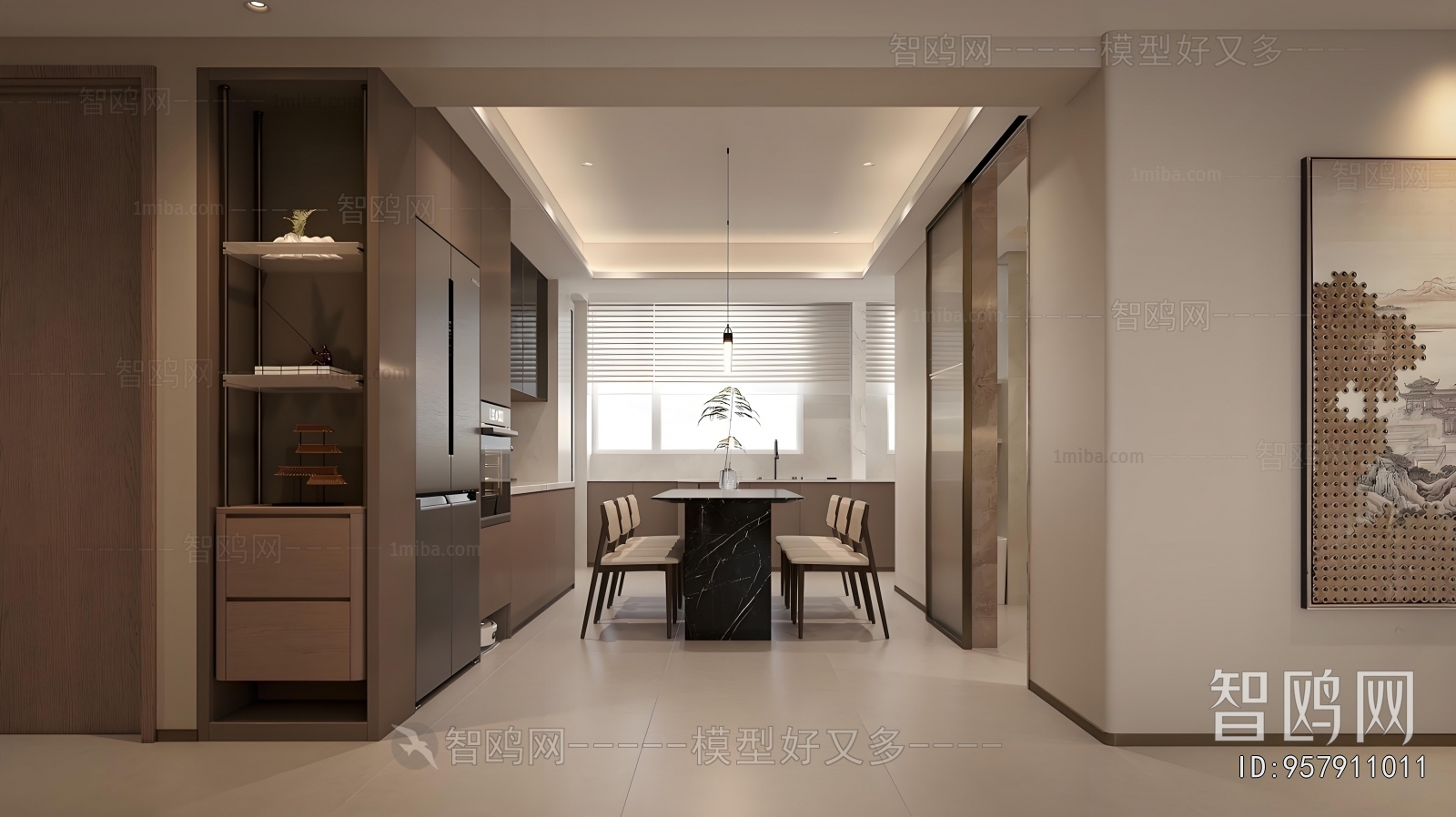 New Chinese Style Dining Room