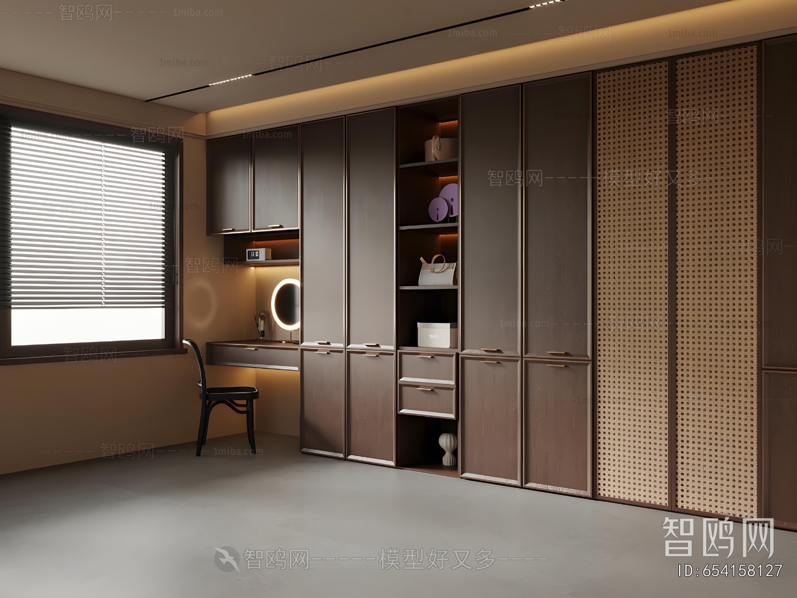 New Chinese Style Clothes Storage Area