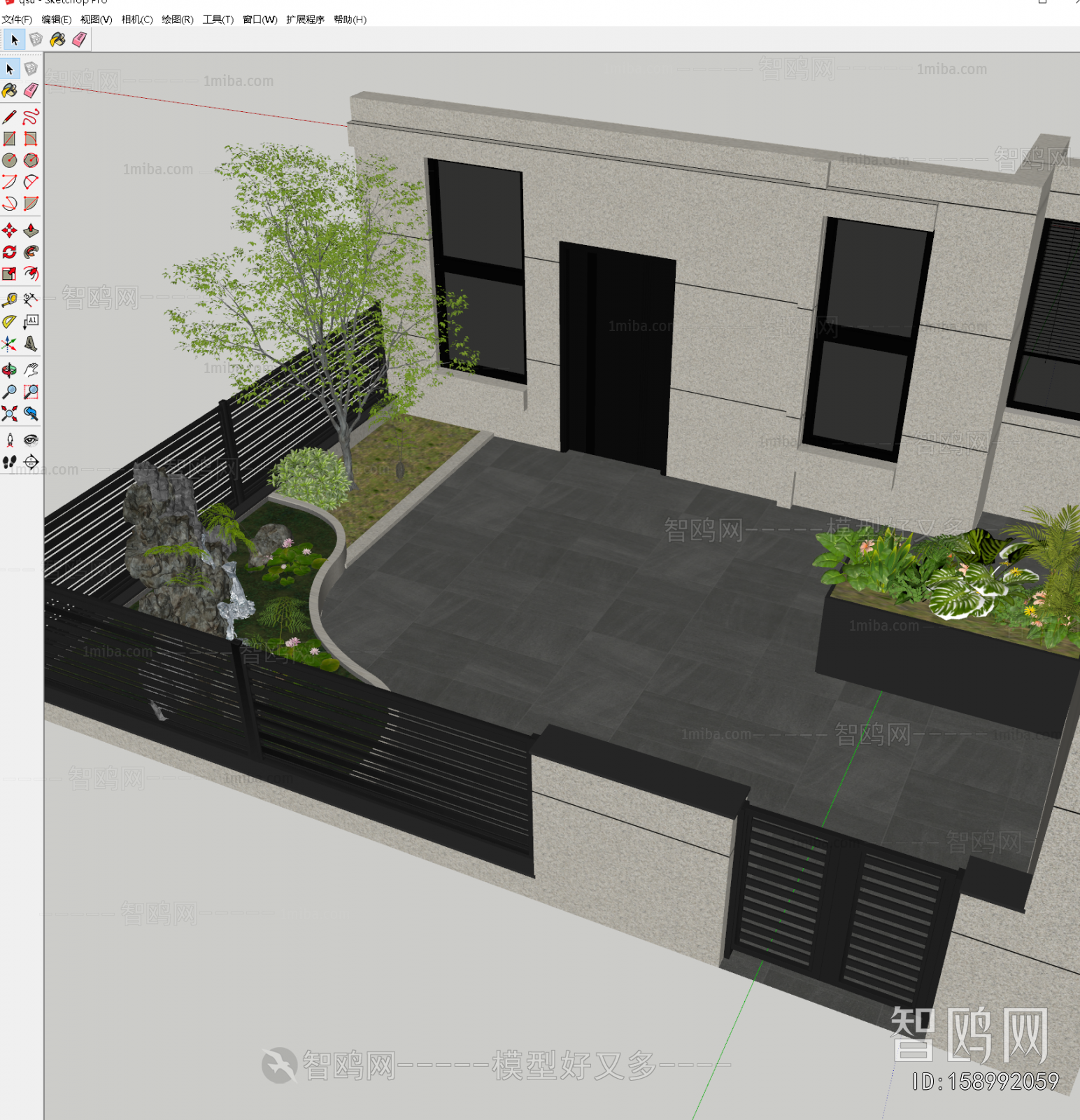 New Chinese Style Courtyard/landscape