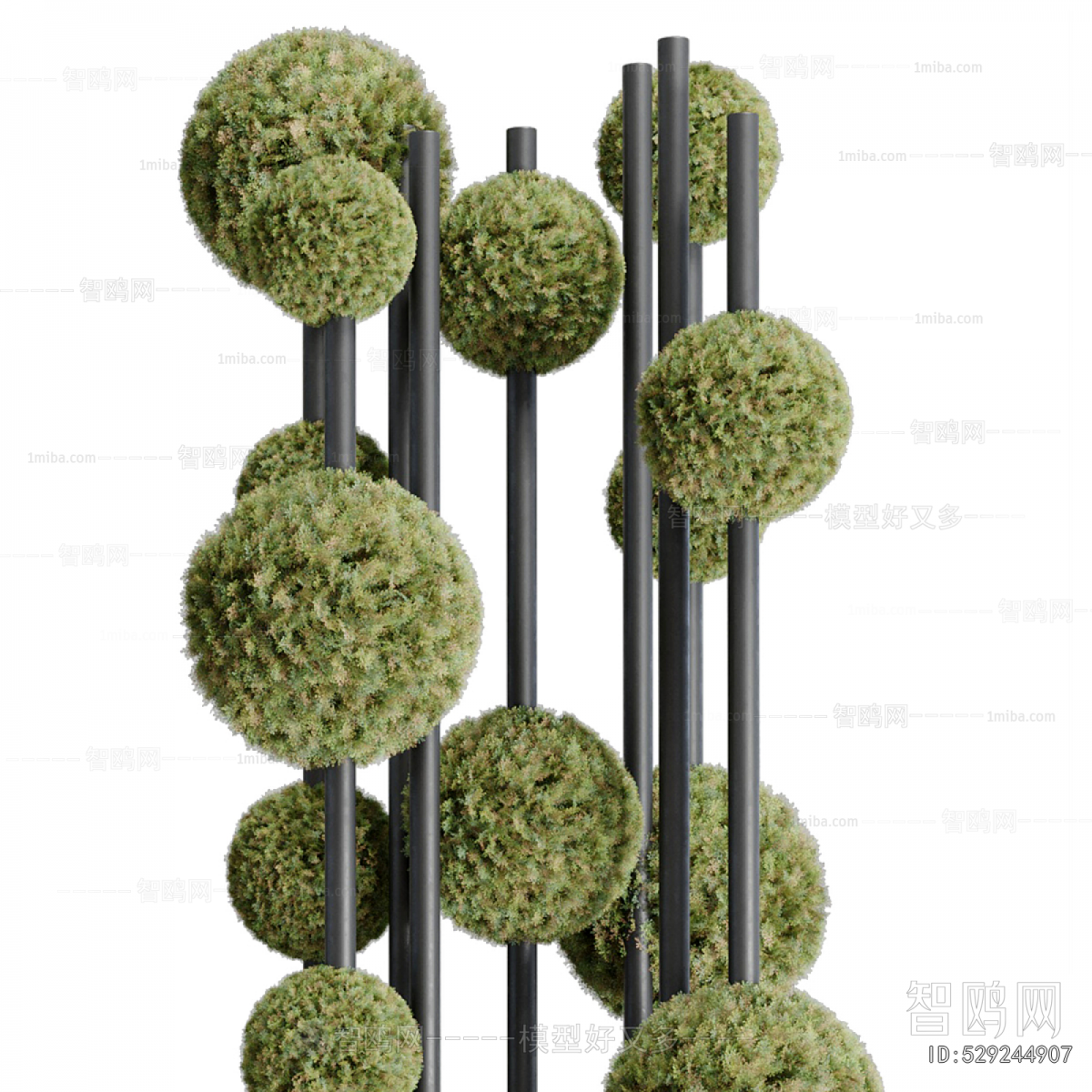 Modern Ground Green Plant Potted Plants