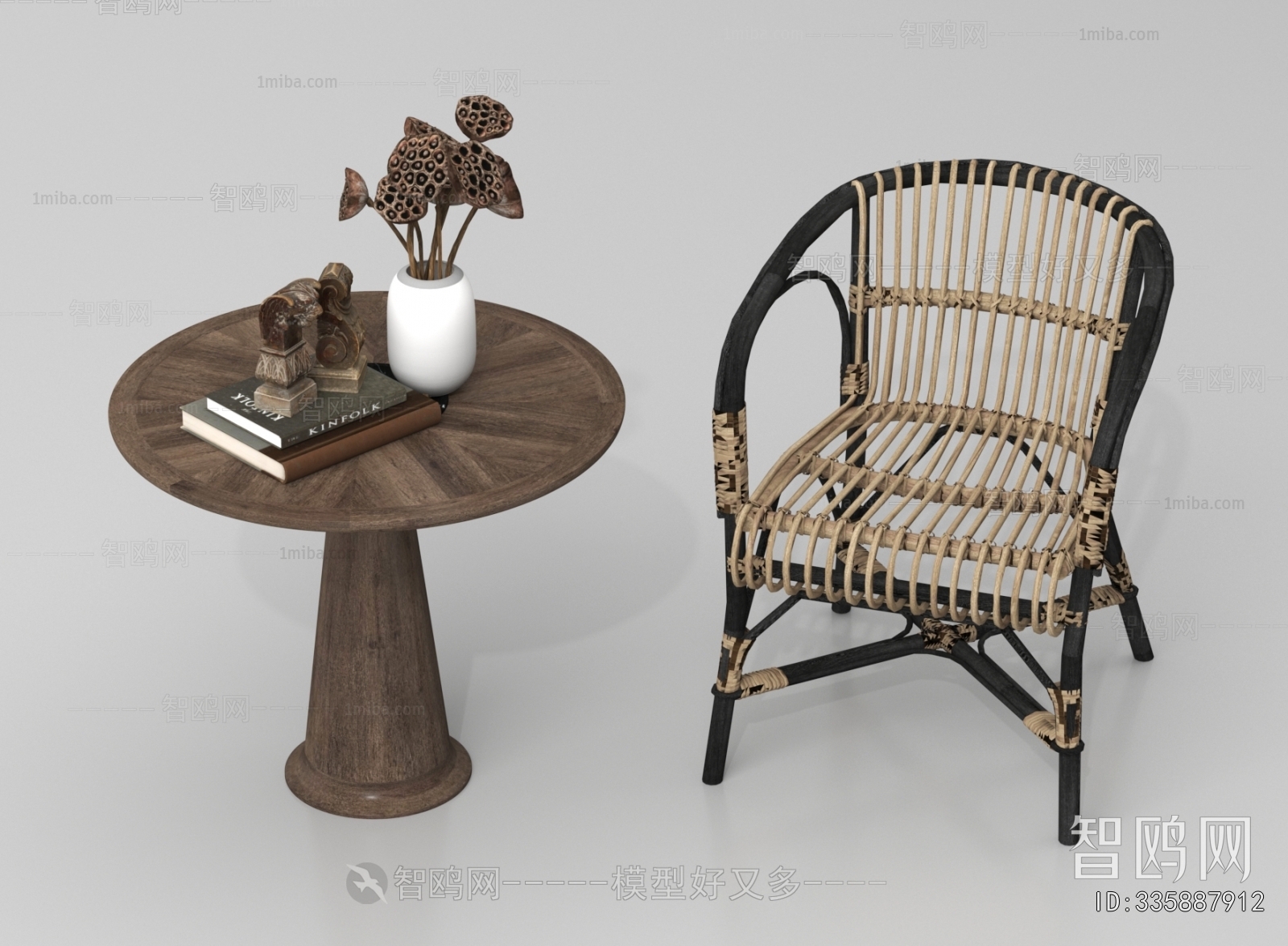 Wabi-sabi Style Lounge Chair