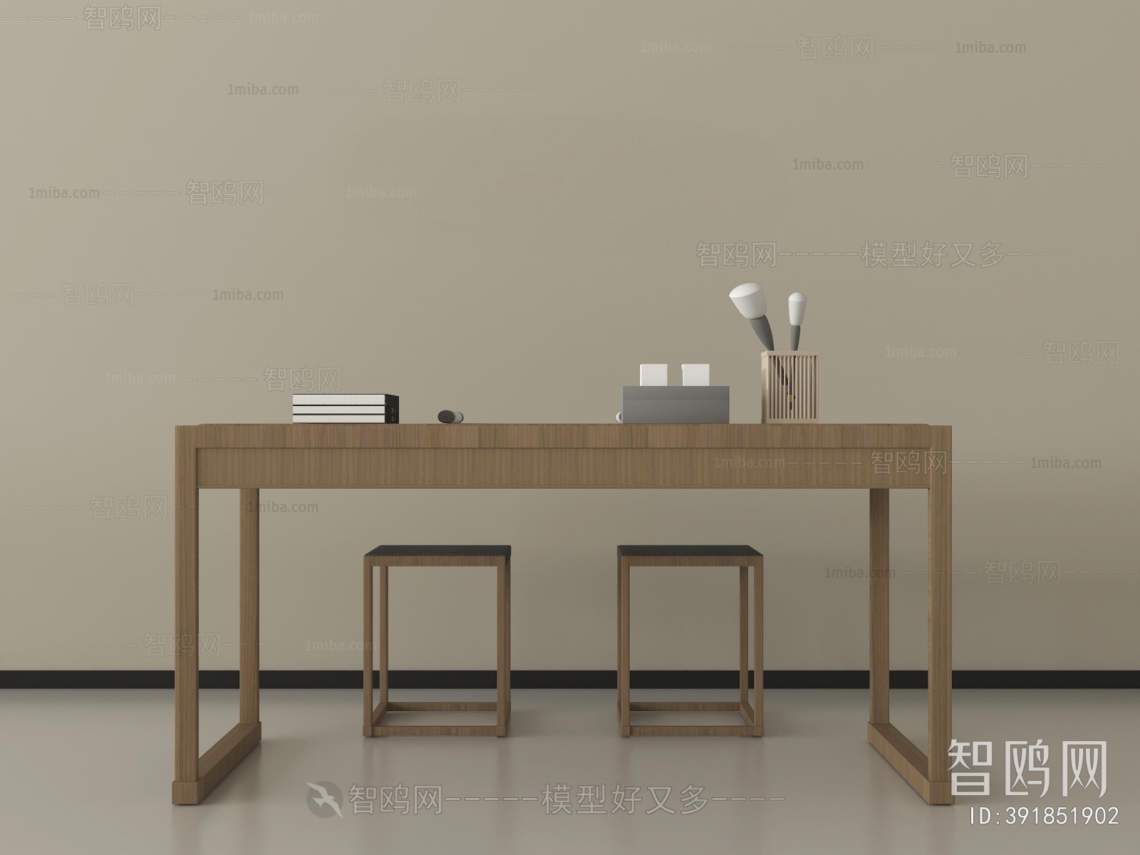 New Chinese Style Computer Desk And Chair