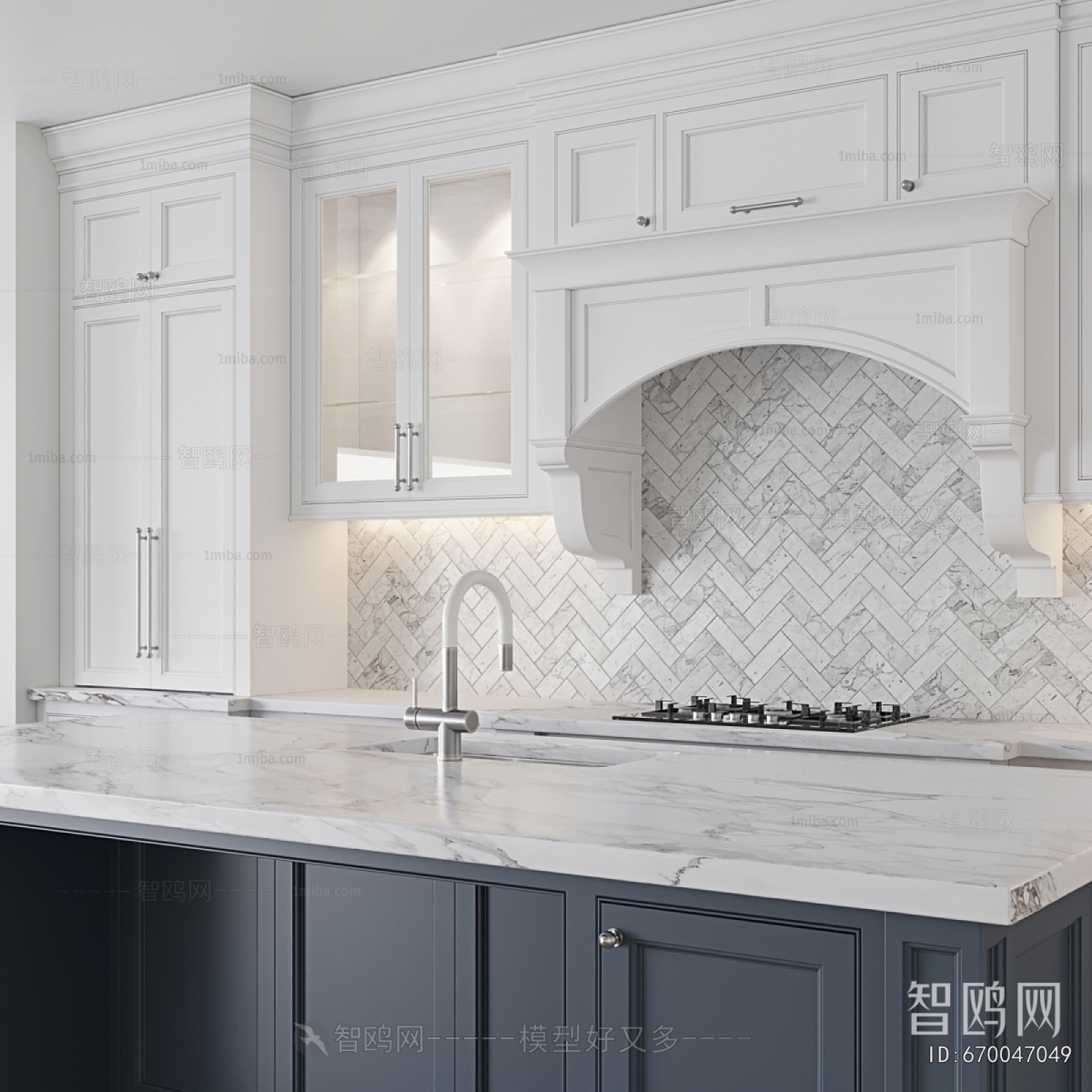 French Style Kitchen Cabinet